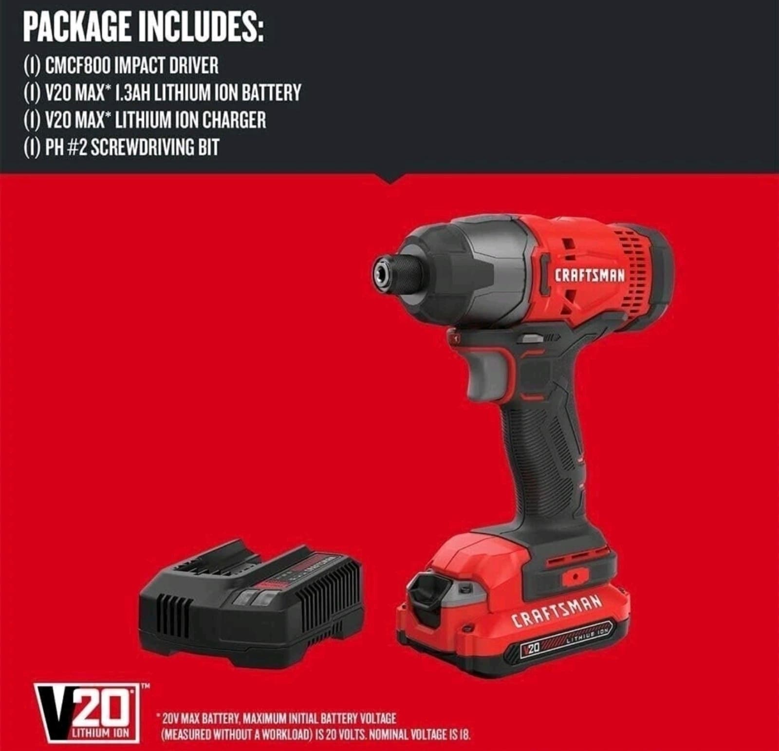CRAFTSMAN Impact Driver Kit, Cordless/MAX Impact Driver - Thumbnail 3