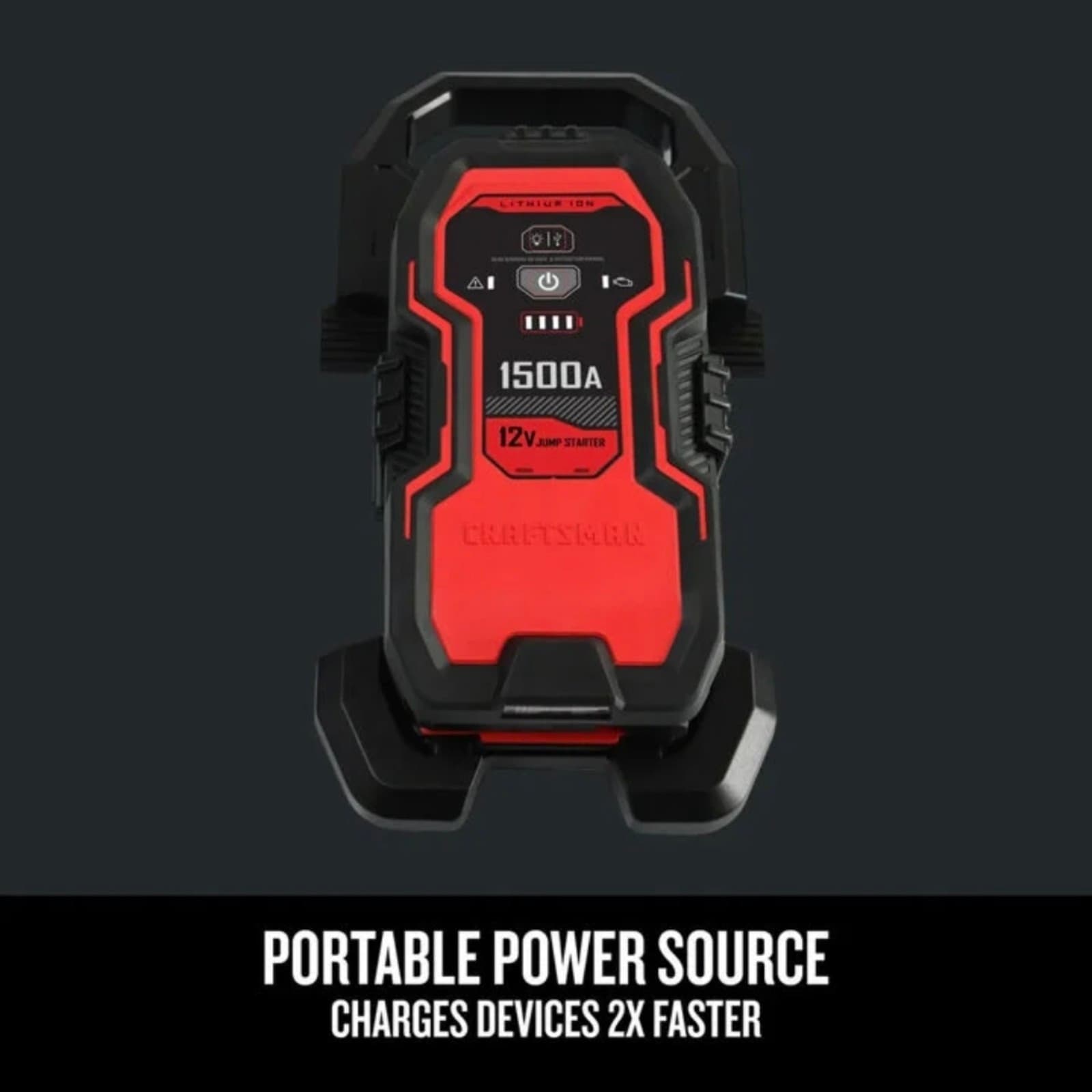 CRAFTSMAN 1500A 12V Lithium Jump Starter and Portable Power Pack - Thumbnail 4