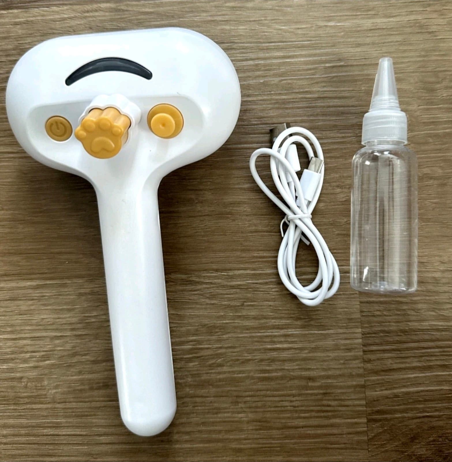 Pet Hair Removal Steam Brush Dogs Cats Grooming Soft Steel Bar Round Comb Teeth - Thumbnail 5