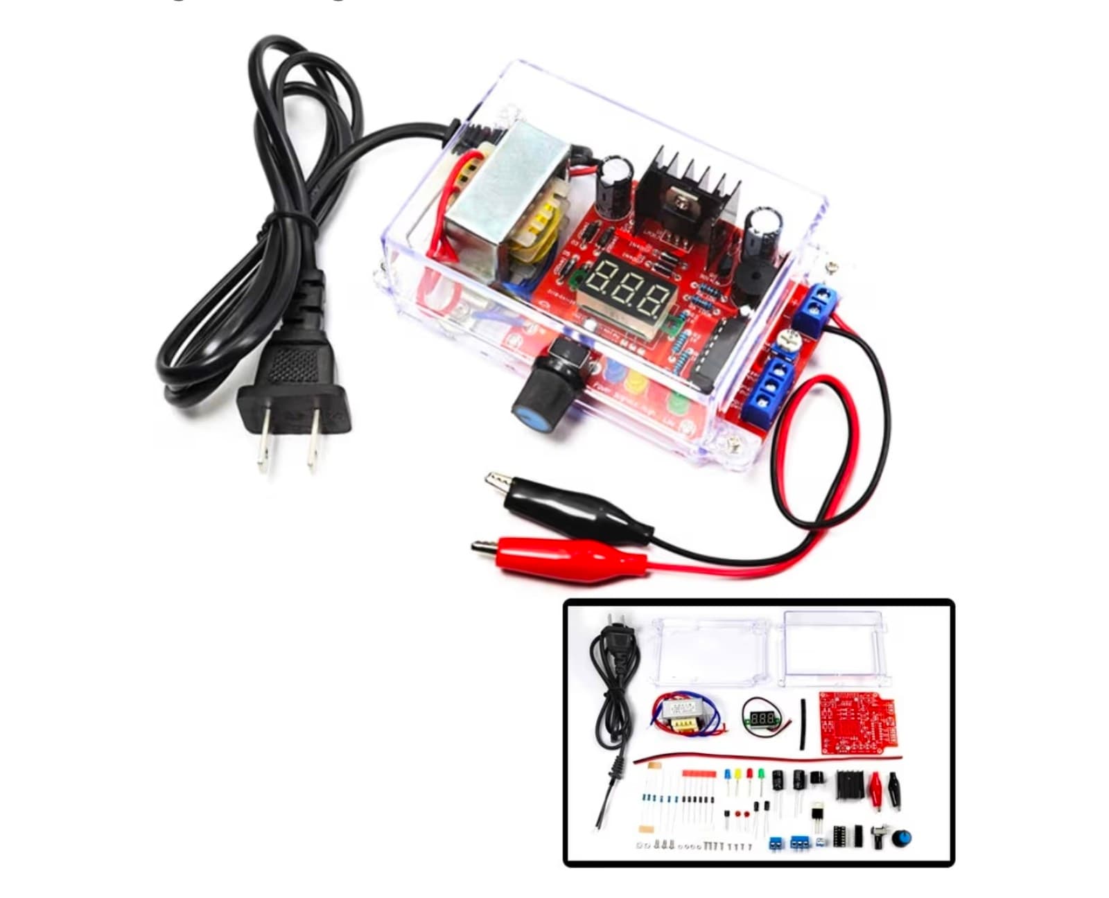 Power Supply Voltage Regulator kit DIY Electronic kit Set 110V to DC1.25-12V Vol - Image 1