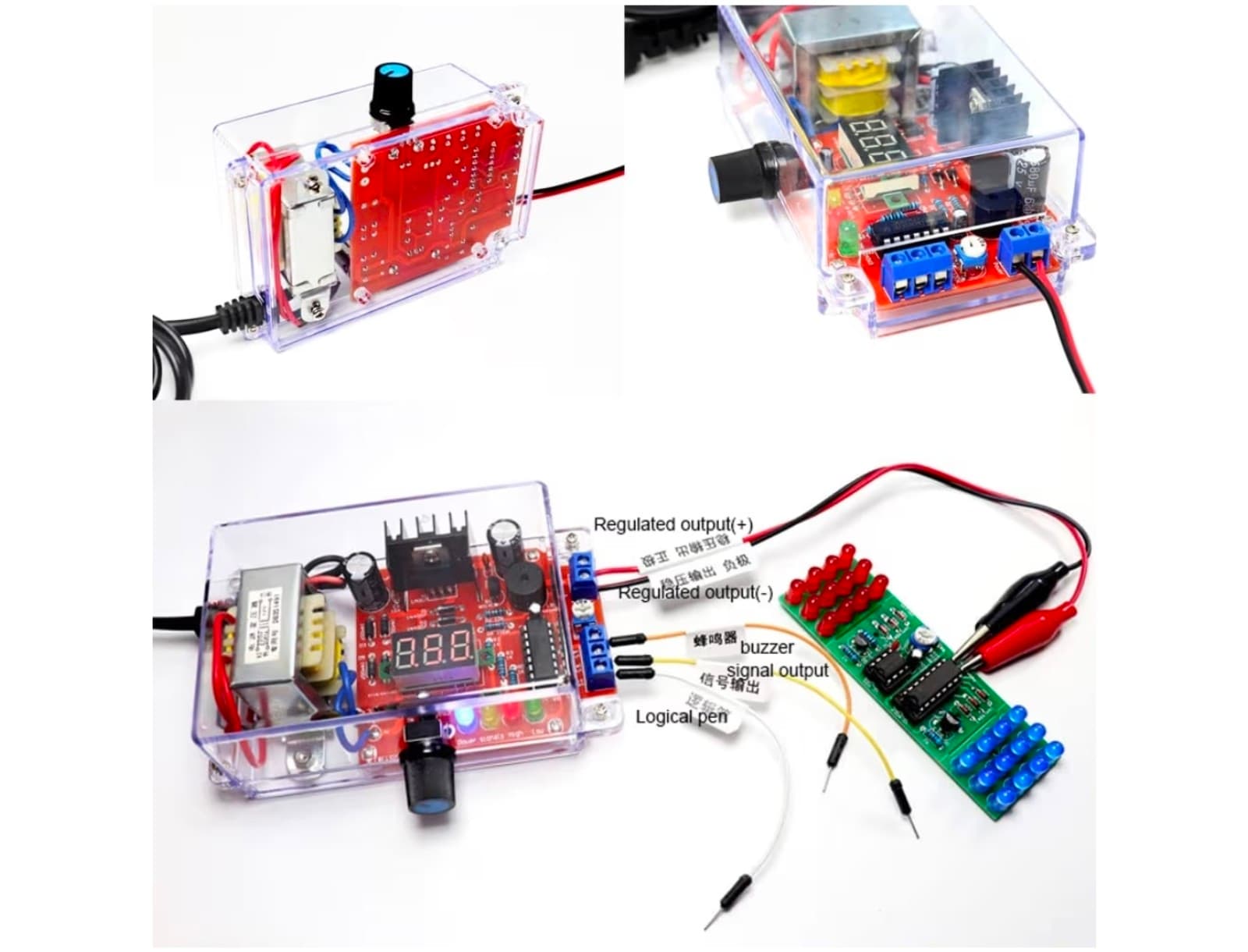 Power Supply Voltage Regulator kit DIY Electronic kit Set 110V to DC1.25-12V Vol - Thumbnail 5