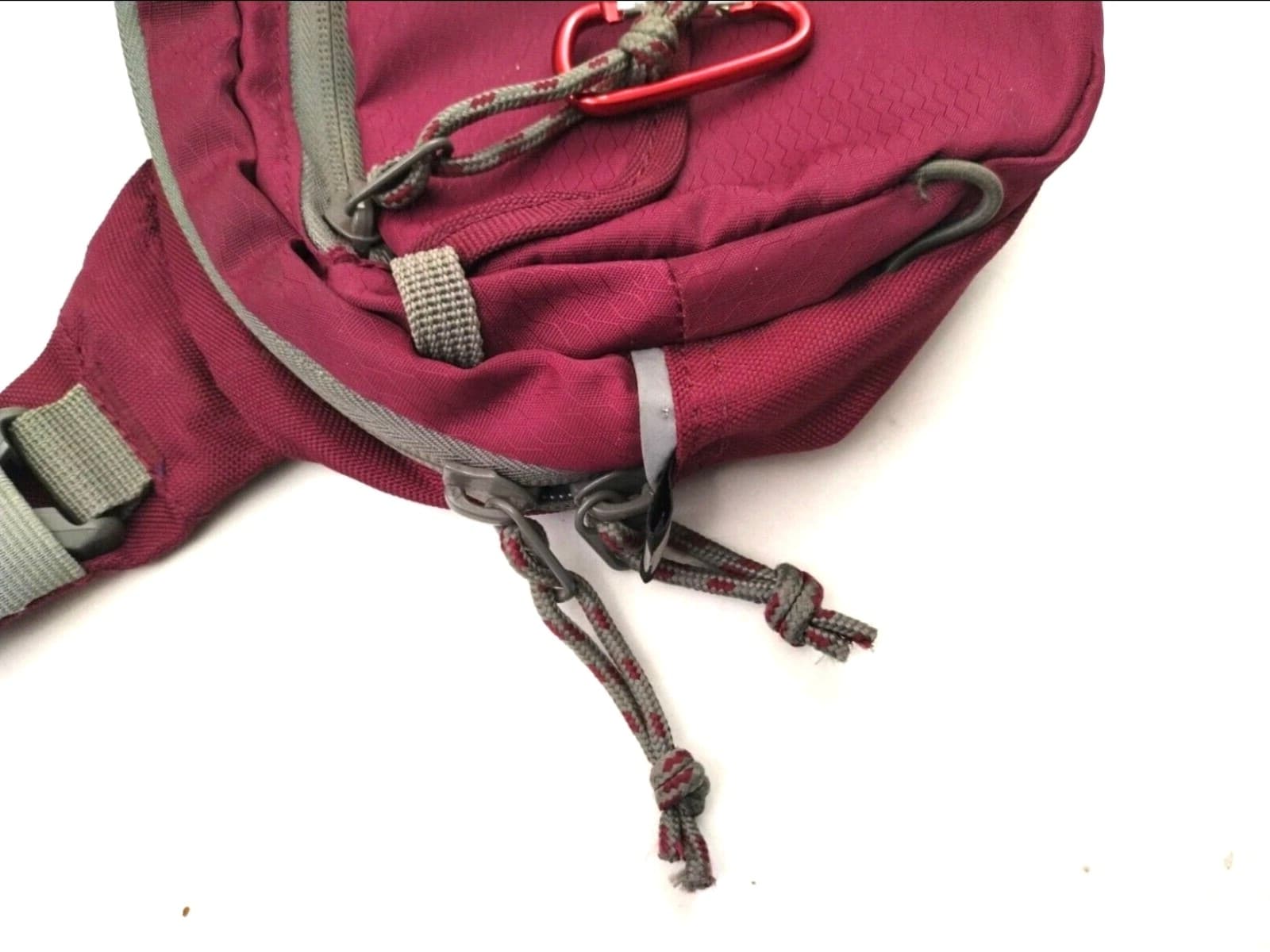 Outdoor Products Walking Bag Fanny Waist Pack Maroon w/ Strap - Thumbnail 6