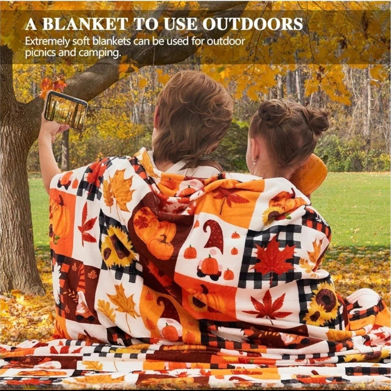 Thanksgiving Soft Fleece Blanket Winter Baby Blanket - Thumbnail 4