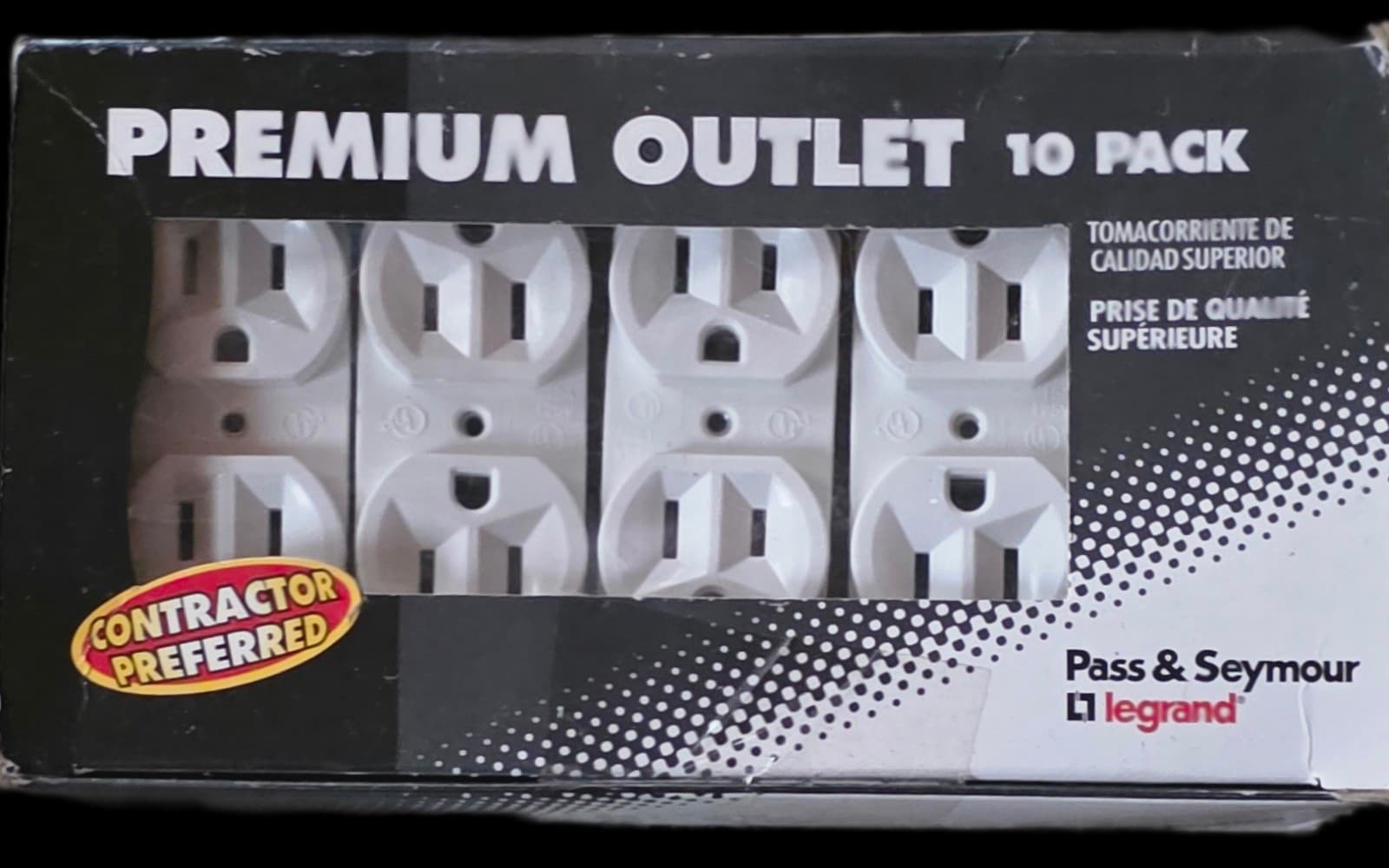 Electrical Outlets 10pk 15 Amp 125-Volt Commercial Grade Backwire Duplex Outlet - Thumbnail 2