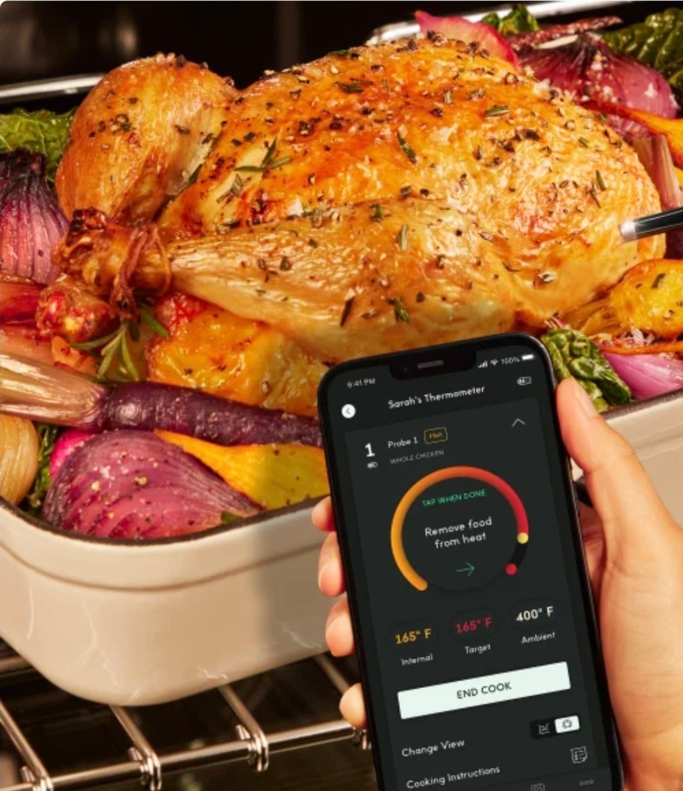CHEF iQ Sense Smart Wireless Meat Thermometer with 2 Ultra-Thin Probes, Unlimite - Thumbnail 2