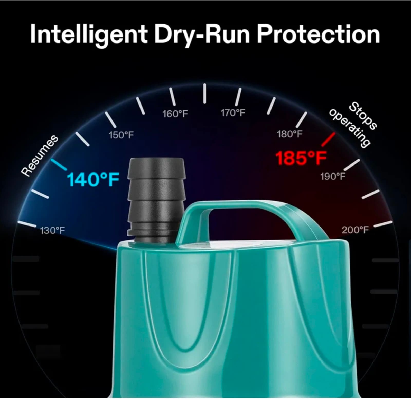 Submersible Water Pump for Fish Tank, Pond, Aquarium, Hydroponic Systems - Thumbnail 5