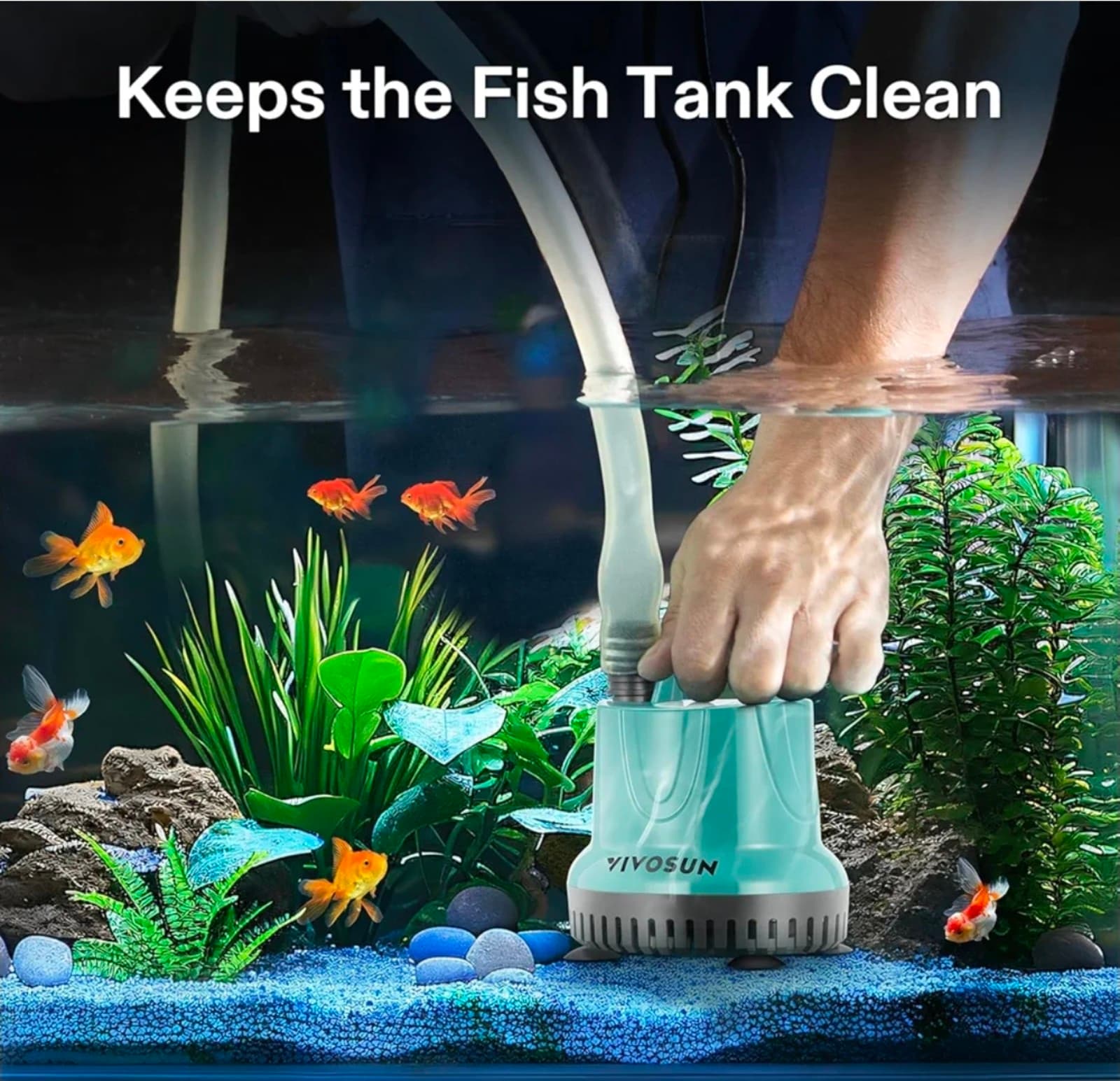 Submersible Water Pump for Fish Tank, Pond, Aquarium, Hydroponic Systems - Thumbnail 7