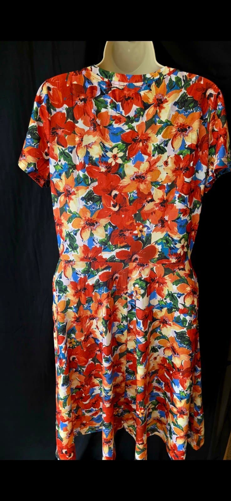 Women's Midi floral dress with pockets sz M - Thumbnail 5