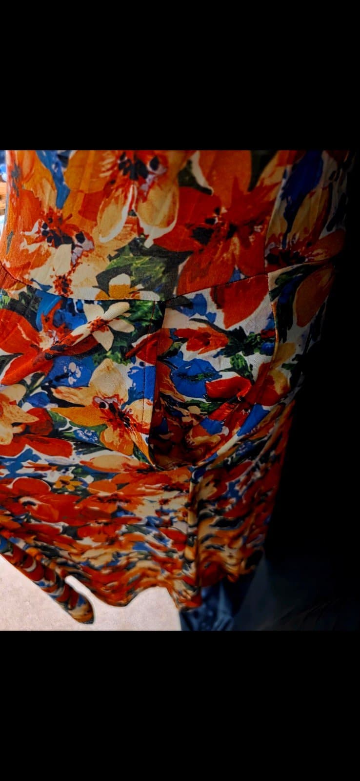 Women's Midi floral dress with pockets sz M - Thumbnail 4