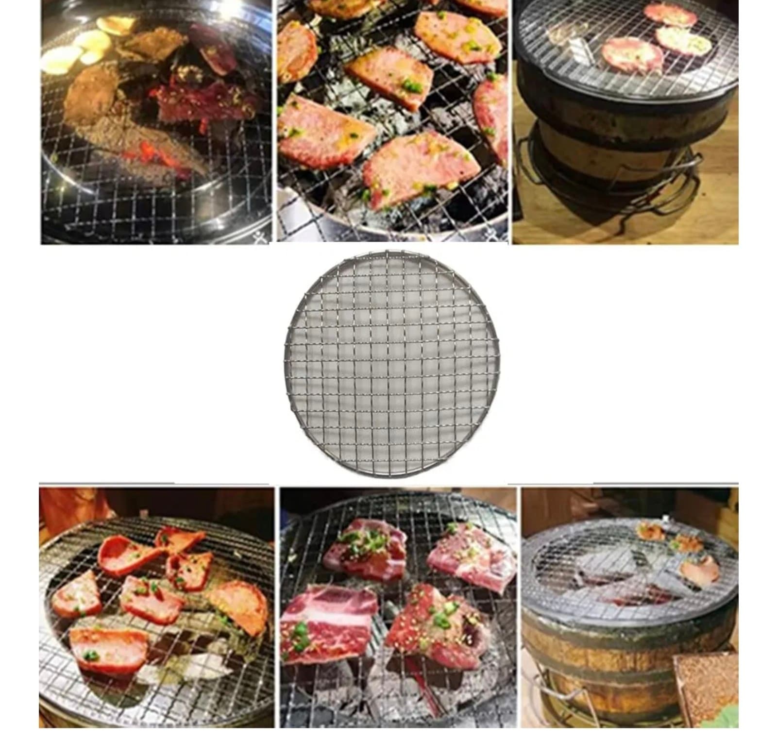 Stainless Steel Round Wire Baking Cooling Rack for Airfryer Oven, 6.5in - Thumbnail 3