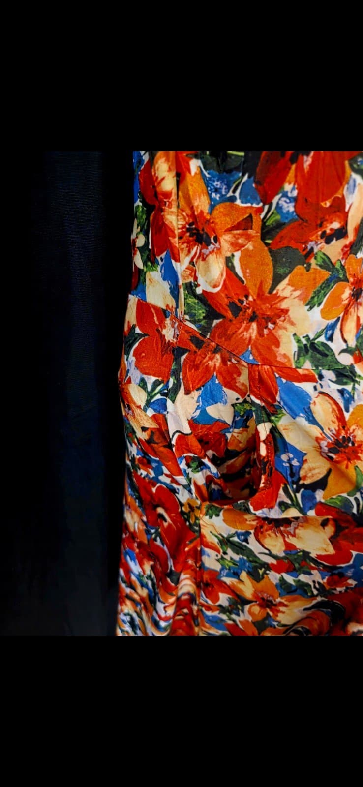 Women's Midi floral dress with pockets sz M - Thumbnail 3