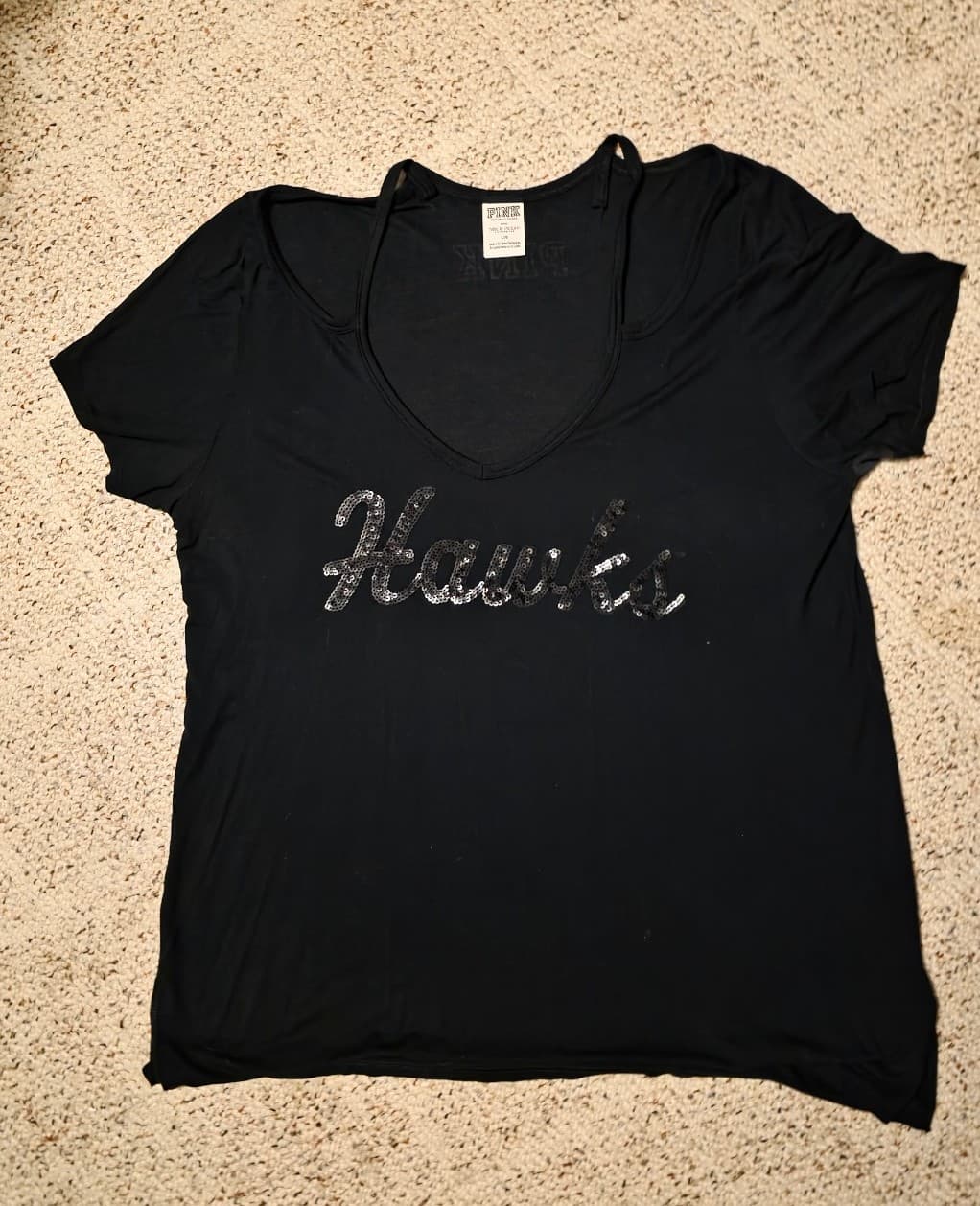 Pink sz L 5th & Ocean Hawks Shirt - Image 1