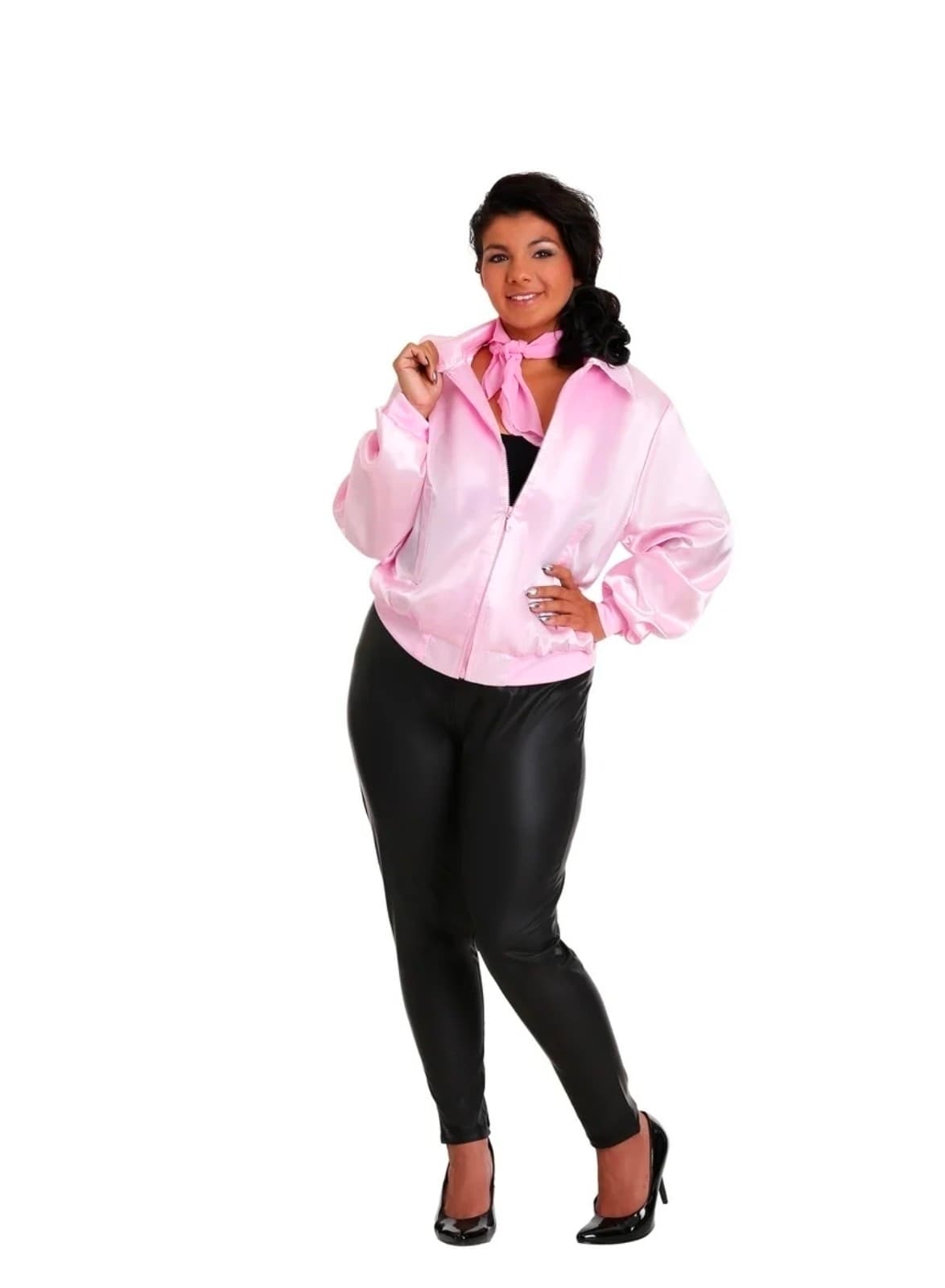 Grease Plus Size Pink Ladies Costume Jacket 2x - Image 1