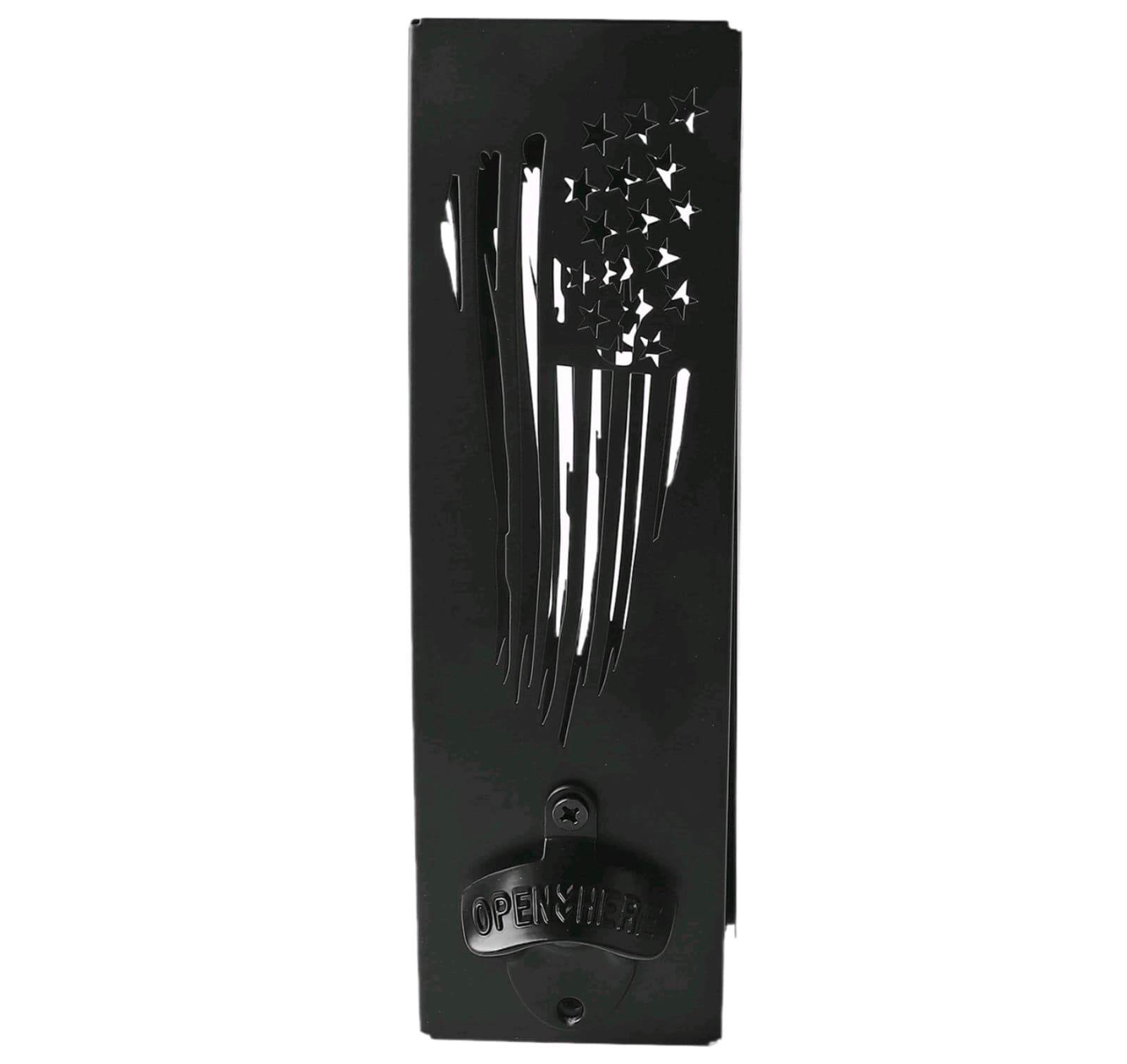 Flag Wall Mounted 2 In 1 Metal Can Cooler Dispenser With Bottle Opener - Thumbnail 7