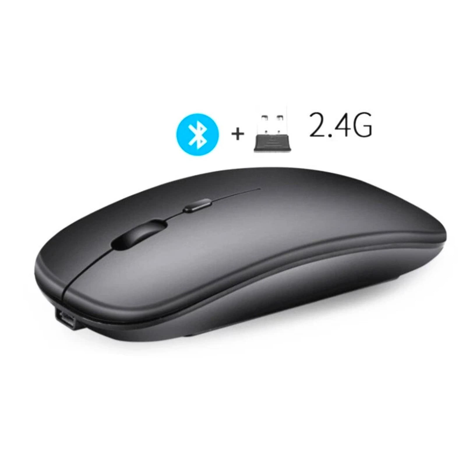 Bluetooth Wireless Rechargeable Mouse For PC Laptop Computer Slim Silent - Thumbnail 3