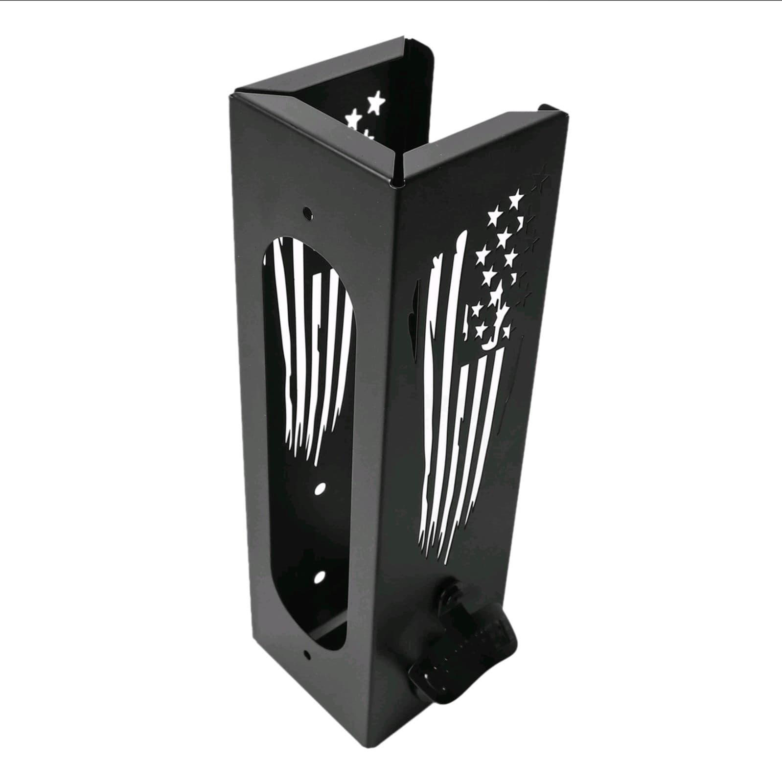 Flag Wall Mounted 2 In 1 Metal Can Cooler Dispenser With Bottle Opener - Image 1