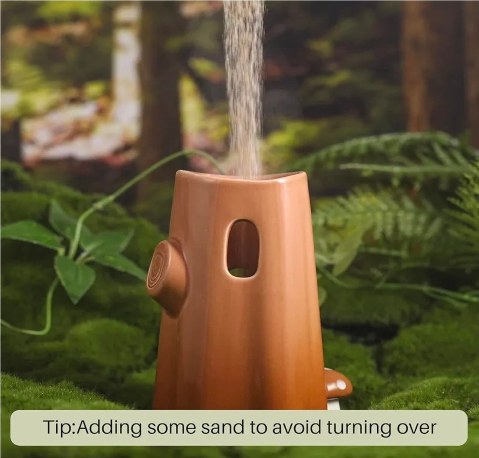 Hamster Water Bottle with Holder Ceramic, 120ml Rat Water Bottle Stand for Glass - Thumbnail 2