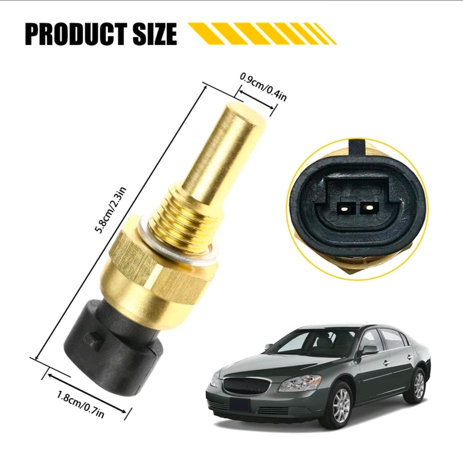 GM Genuine Parts Engine Coolant Temperature Sensor - Thumbnail 4