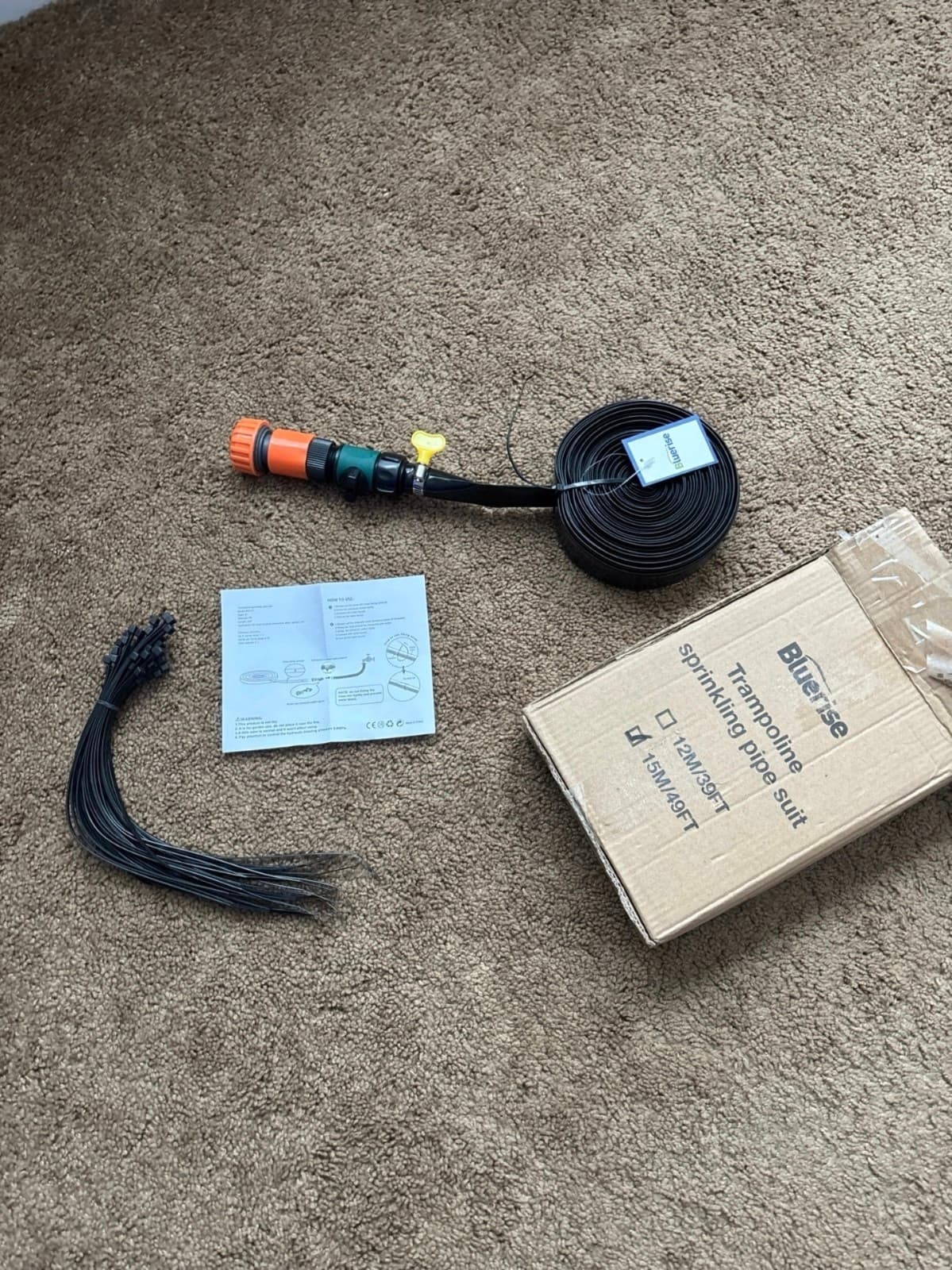 Water Sprinkler Pipe for Trampoline 49ft - Thumbnail 3