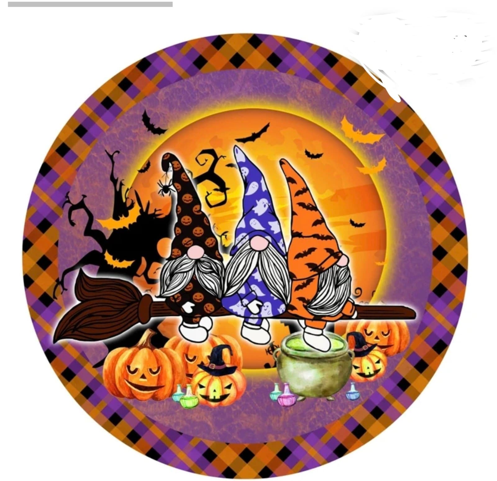 Halloween Metal Decorative Sign - Image 1