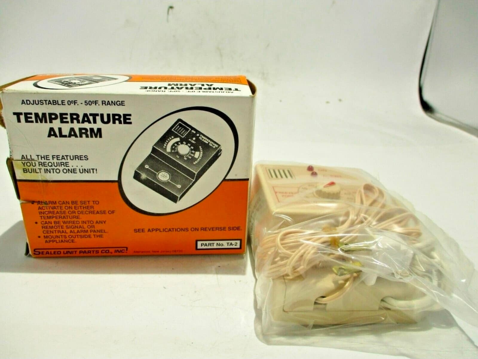 TA-2 Temperature Alarm Adjustable Range 0-50F - Image 1