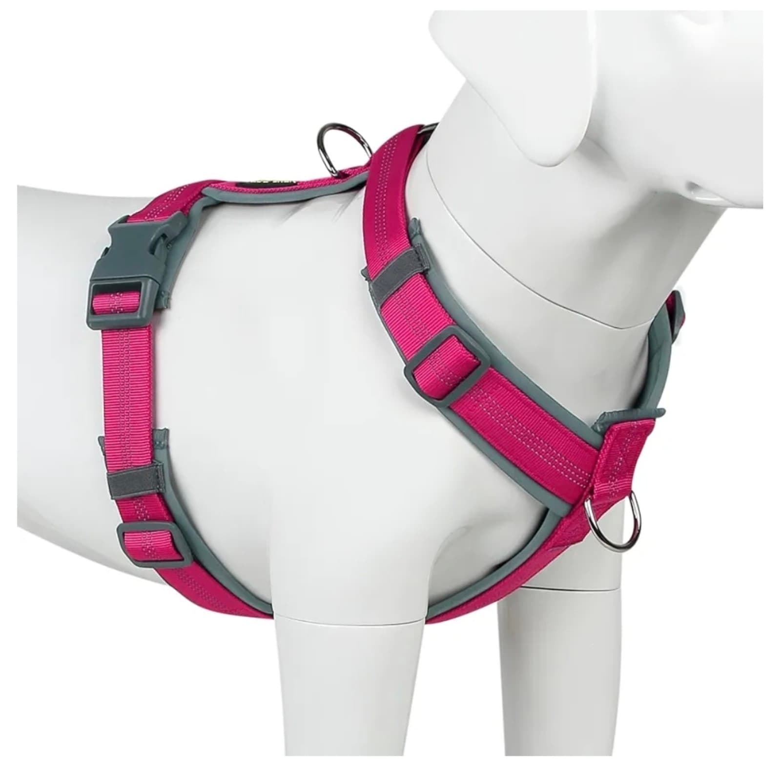 Dog Harness, Adjustable Nylon Harness with Soft Padding, Reflective sz S - Image 1