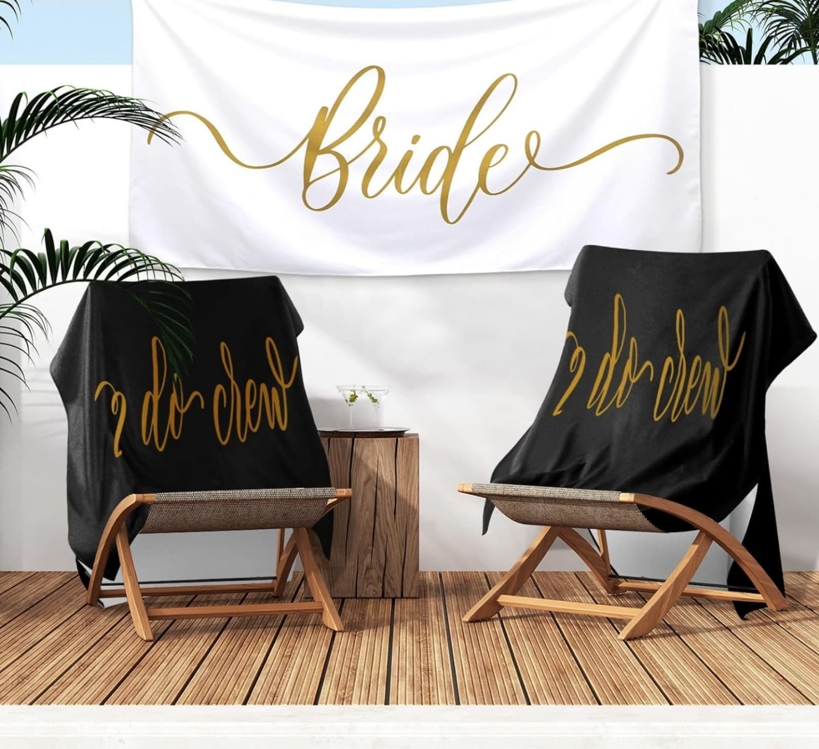 Bride Beach Towel Bridesmaid Beach Towels 7ct - Thumbnail 4