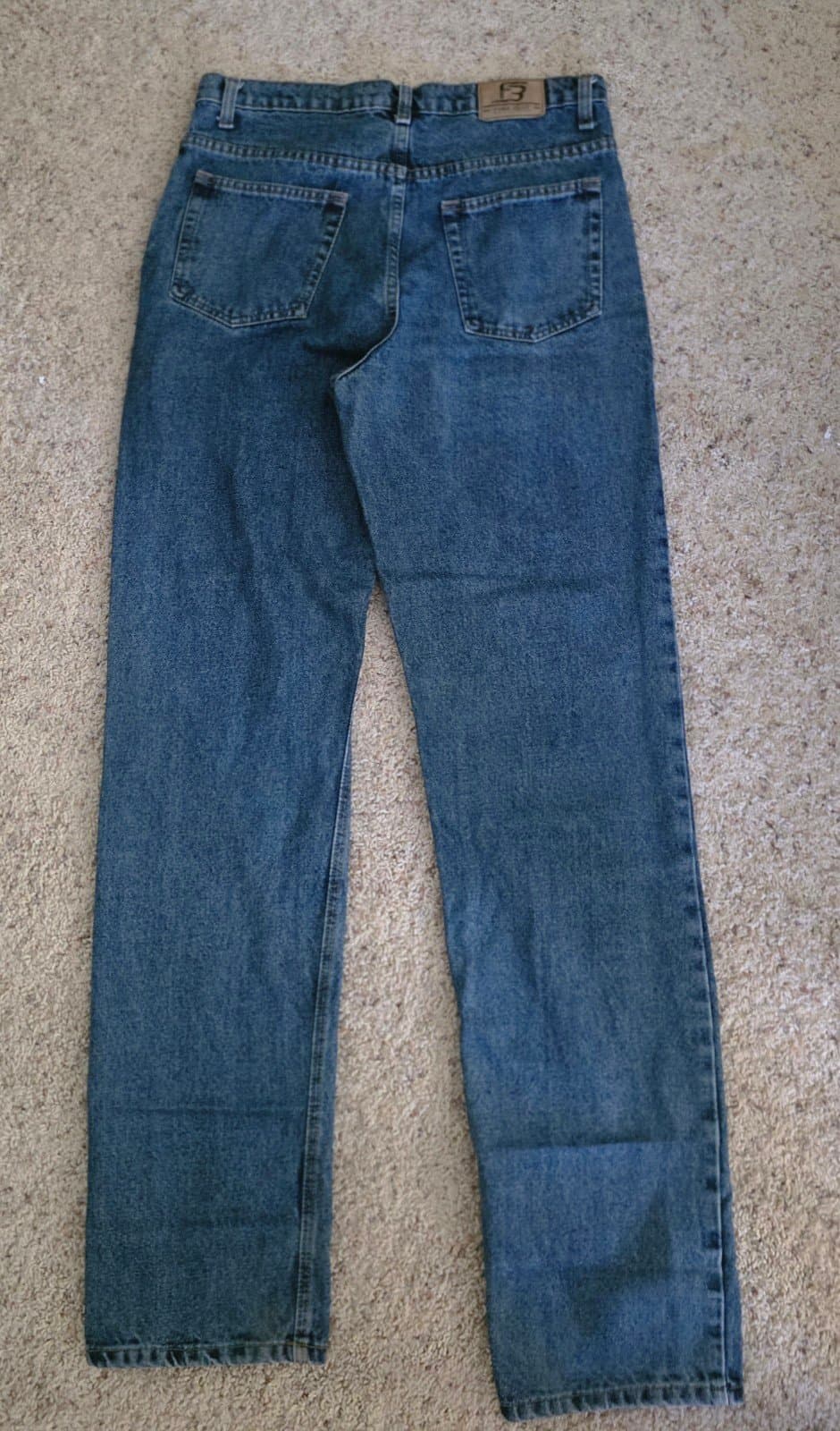 Mens 34"x36" Full Blue Jeans Relaxed Fit Jeans - Thumbnail 5