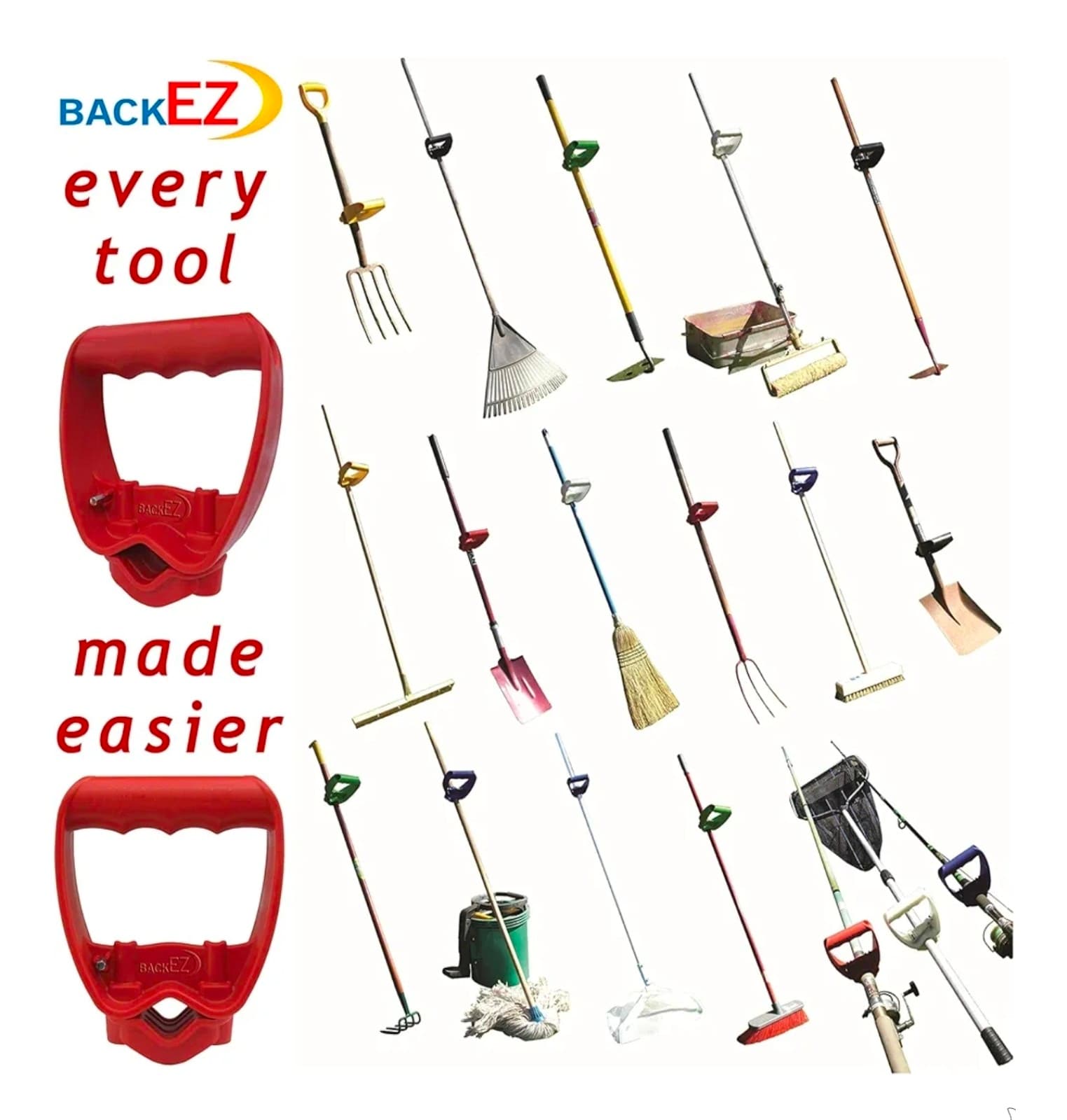Back-Saving Tool Handle Attachment, EVR-Grip Upgrade, Labor-Saving Ergonomic Sho - Thumbnail 5