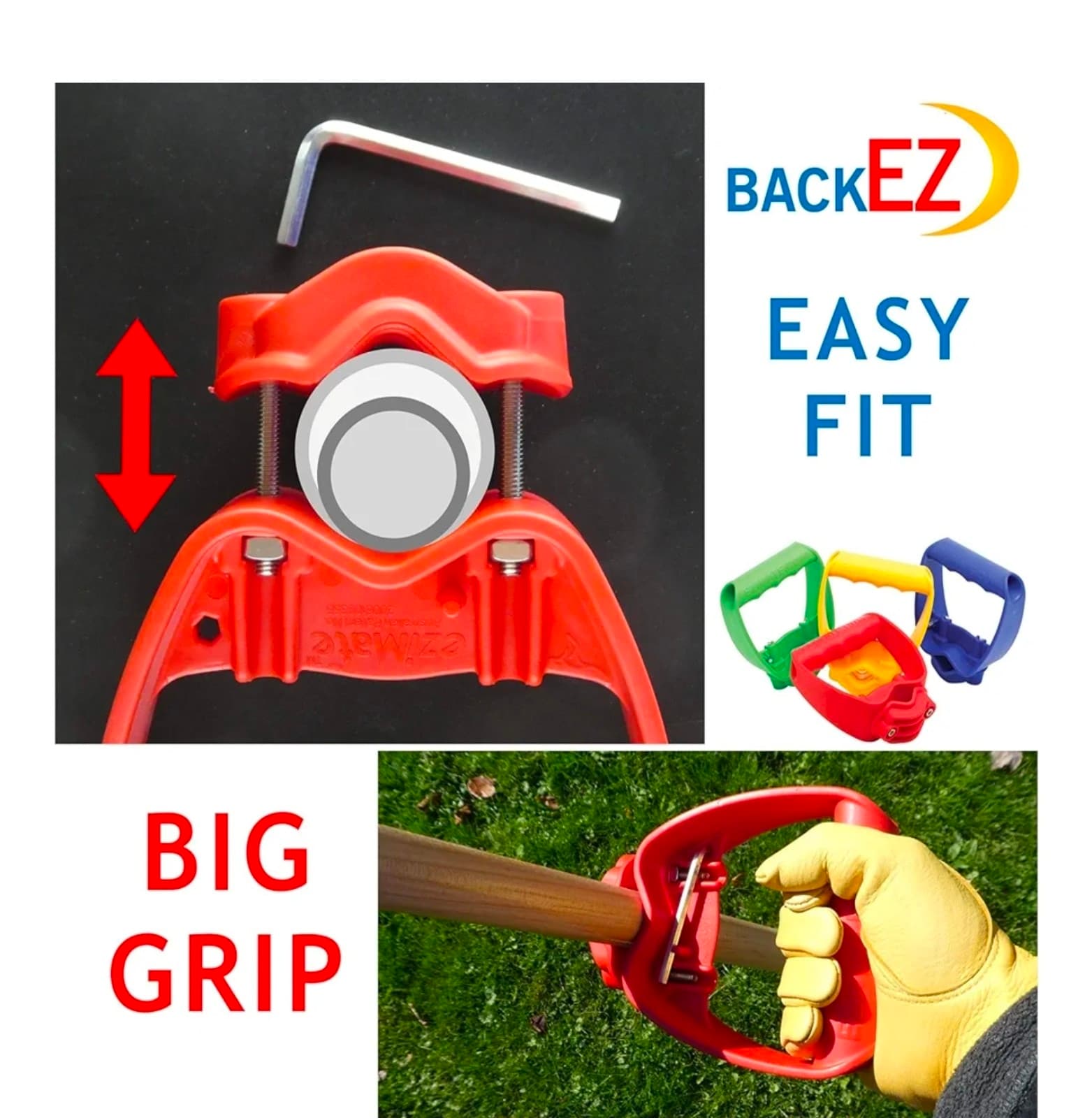 Back-Saving Tool Handle Attachment, EVR-Grip Upgrade, Labor-Saving Ergonomic Sho - Thumbnail 6
