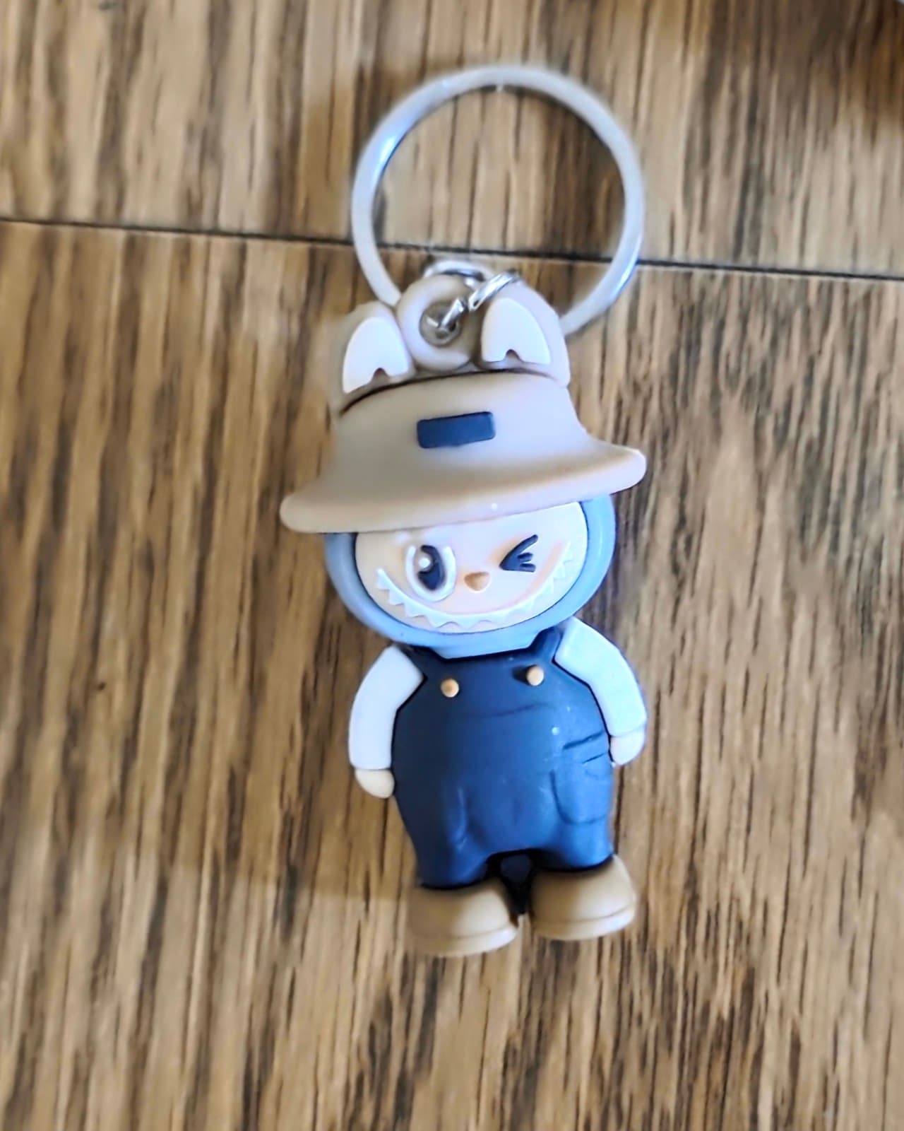 Labubu Farmer Vinyl 3D Keychain/Bag Charm - Image 1