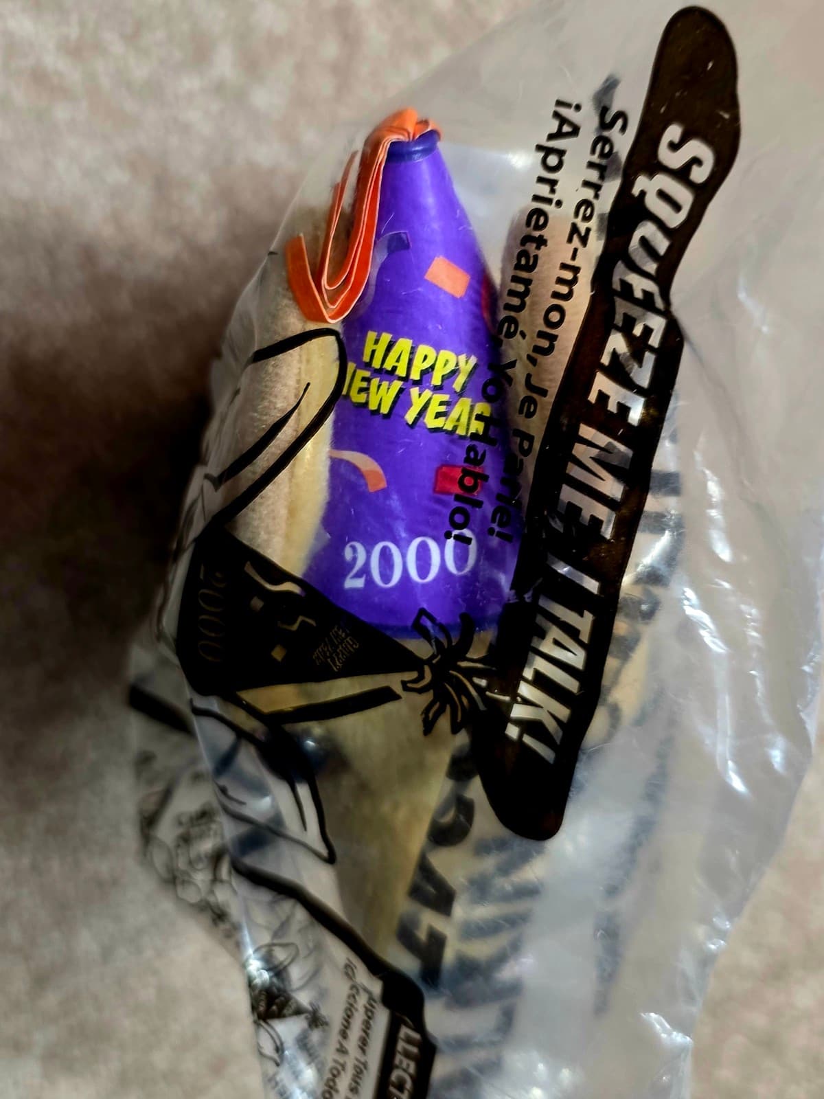 Taco Bell Happy Meal Toy Happy New Year Y2K 2000 Collectible Plush New - Thumbnail 3