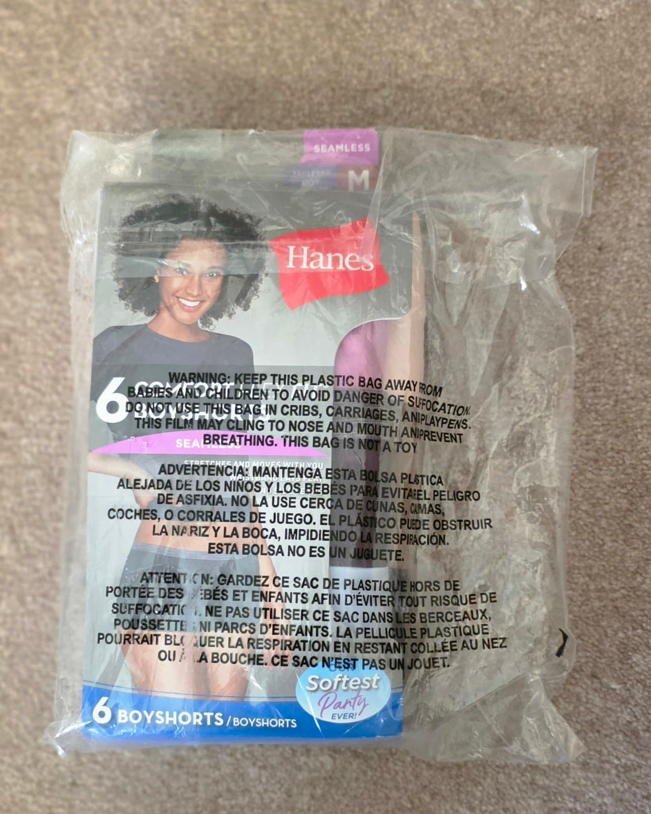 Hanes Boyshorts Underwear size Medium - Image 1