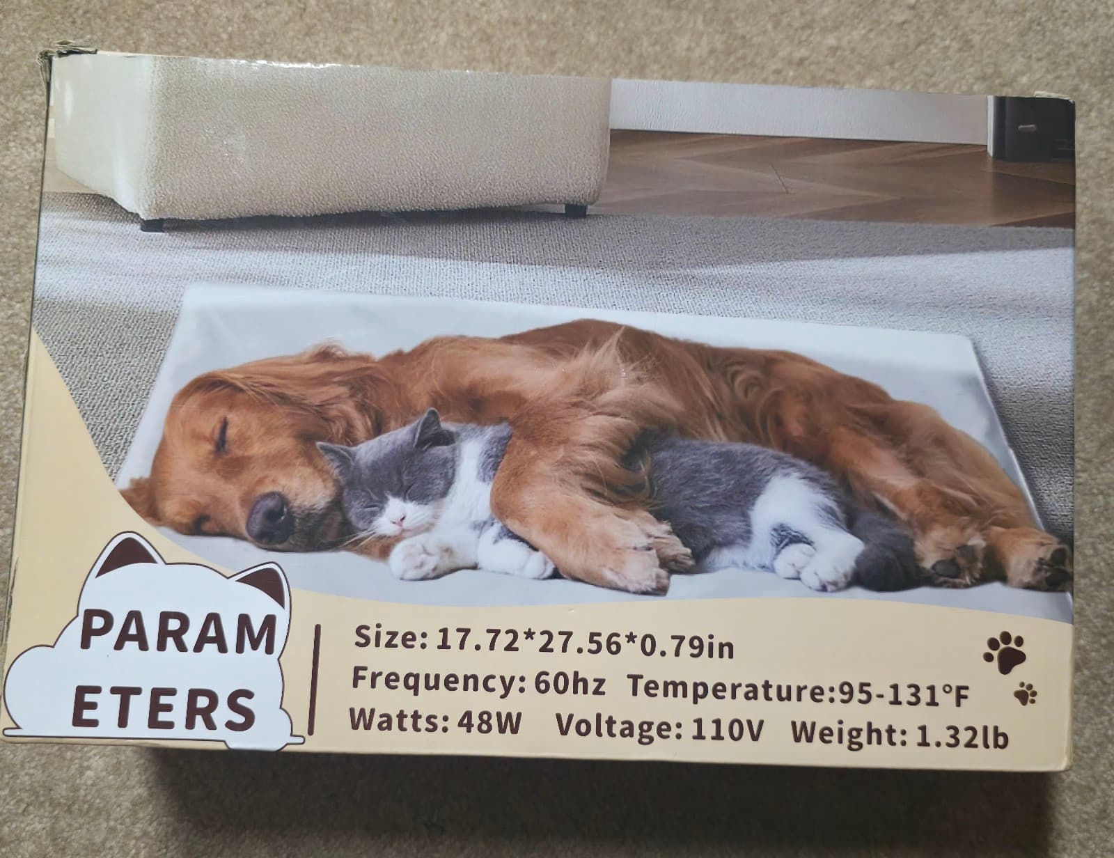 Pet Heating Pad 28"x27.5" - Thumbnail 3