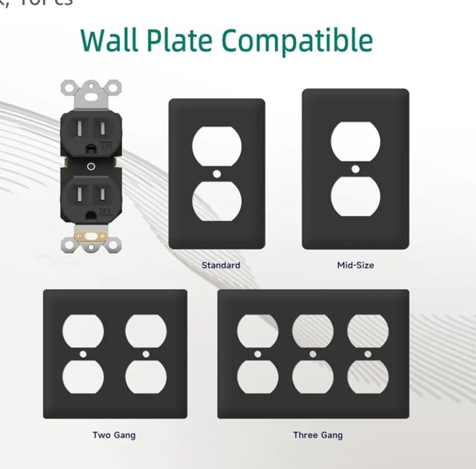 Electrical Outlet, Tamper-Resistant Duplex Receptacle, Standard Duplex Plug-in - Thumbnail 5