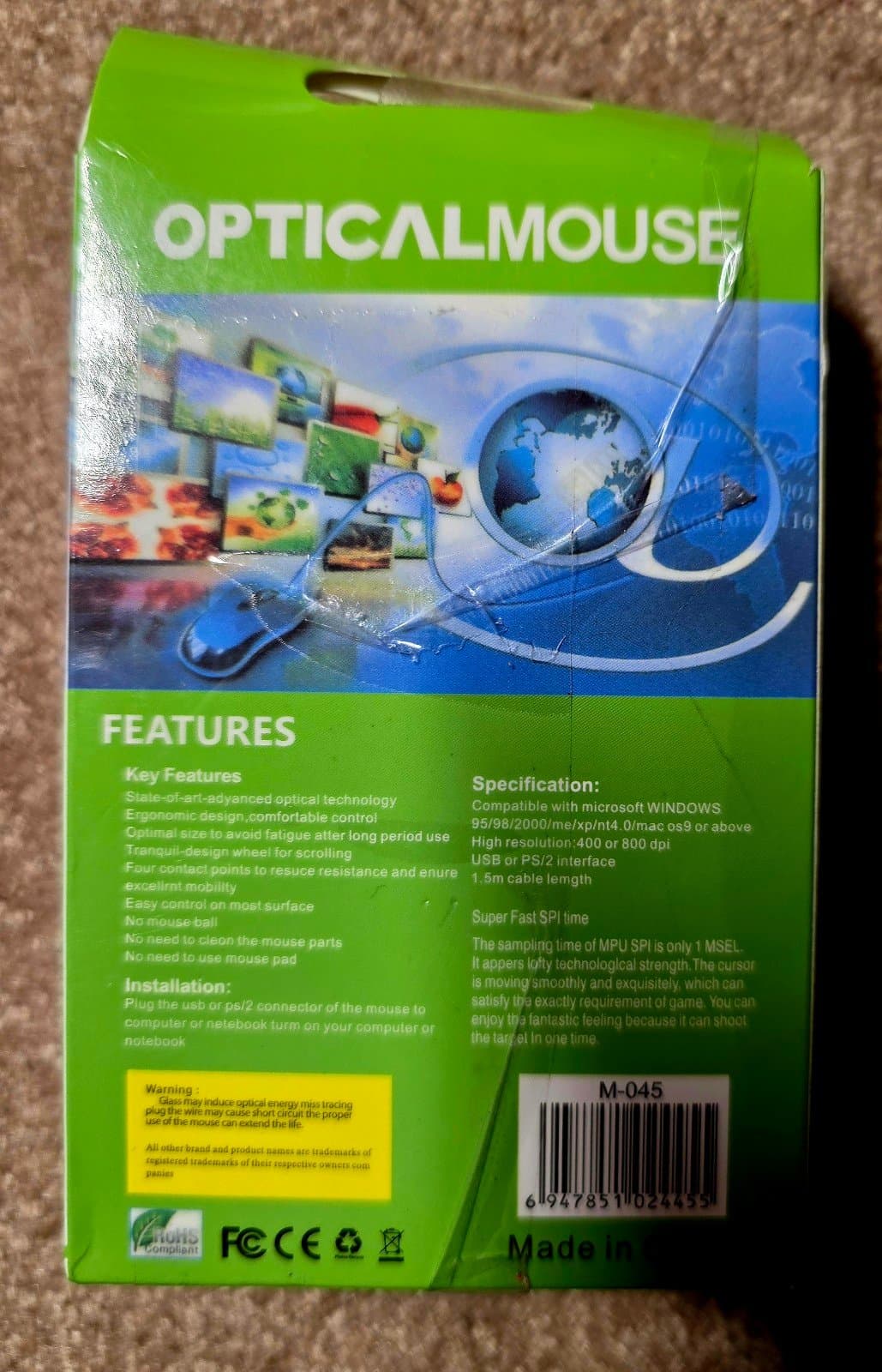 Wired USB Mouse Home Office Business Notebook Desktop Colorful Luminous - Thumbnail 5