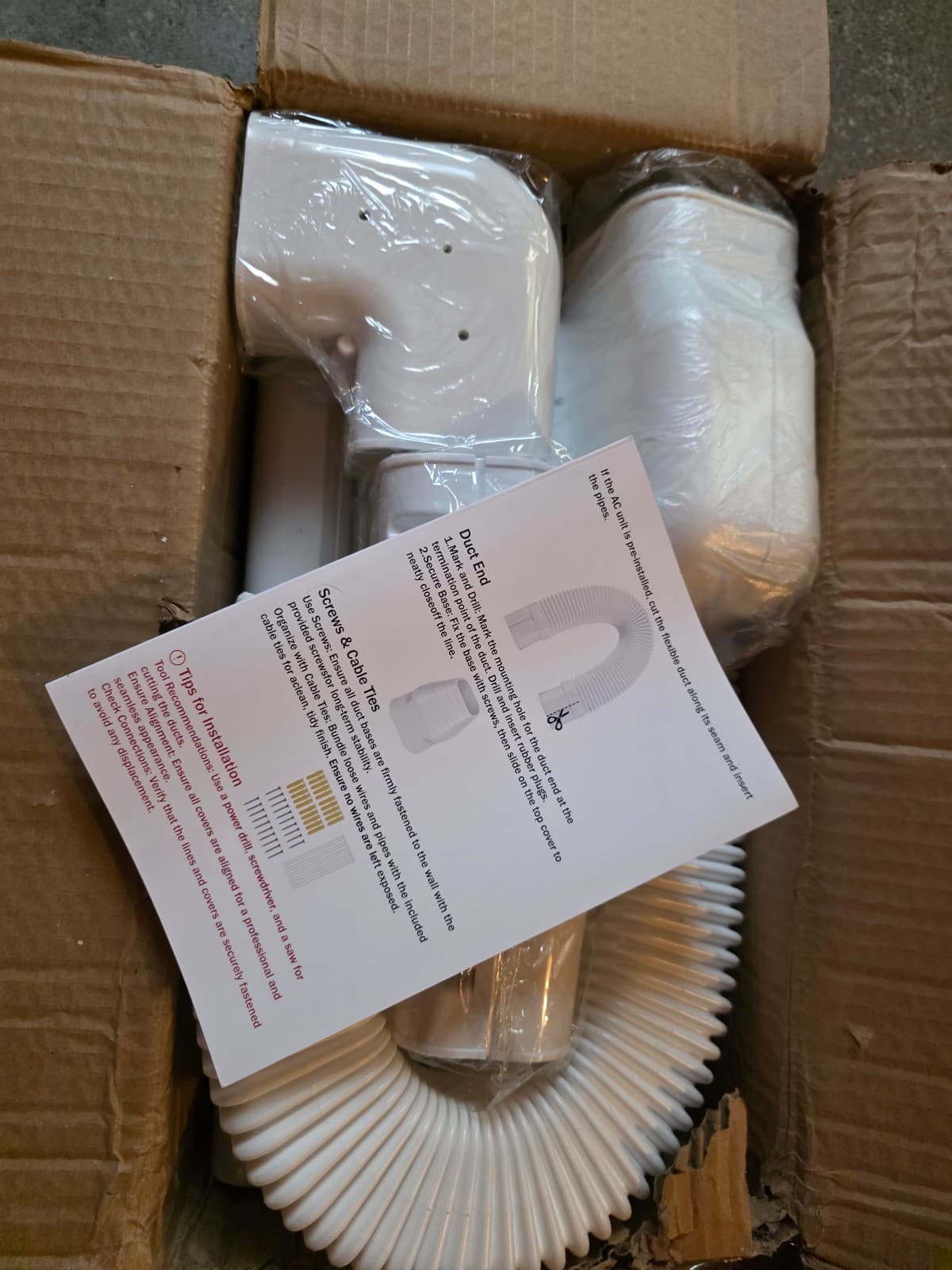 Mini Split Air Conditioners PVC Slim Line Cover for Central AC & Heat - Thumbnail 2