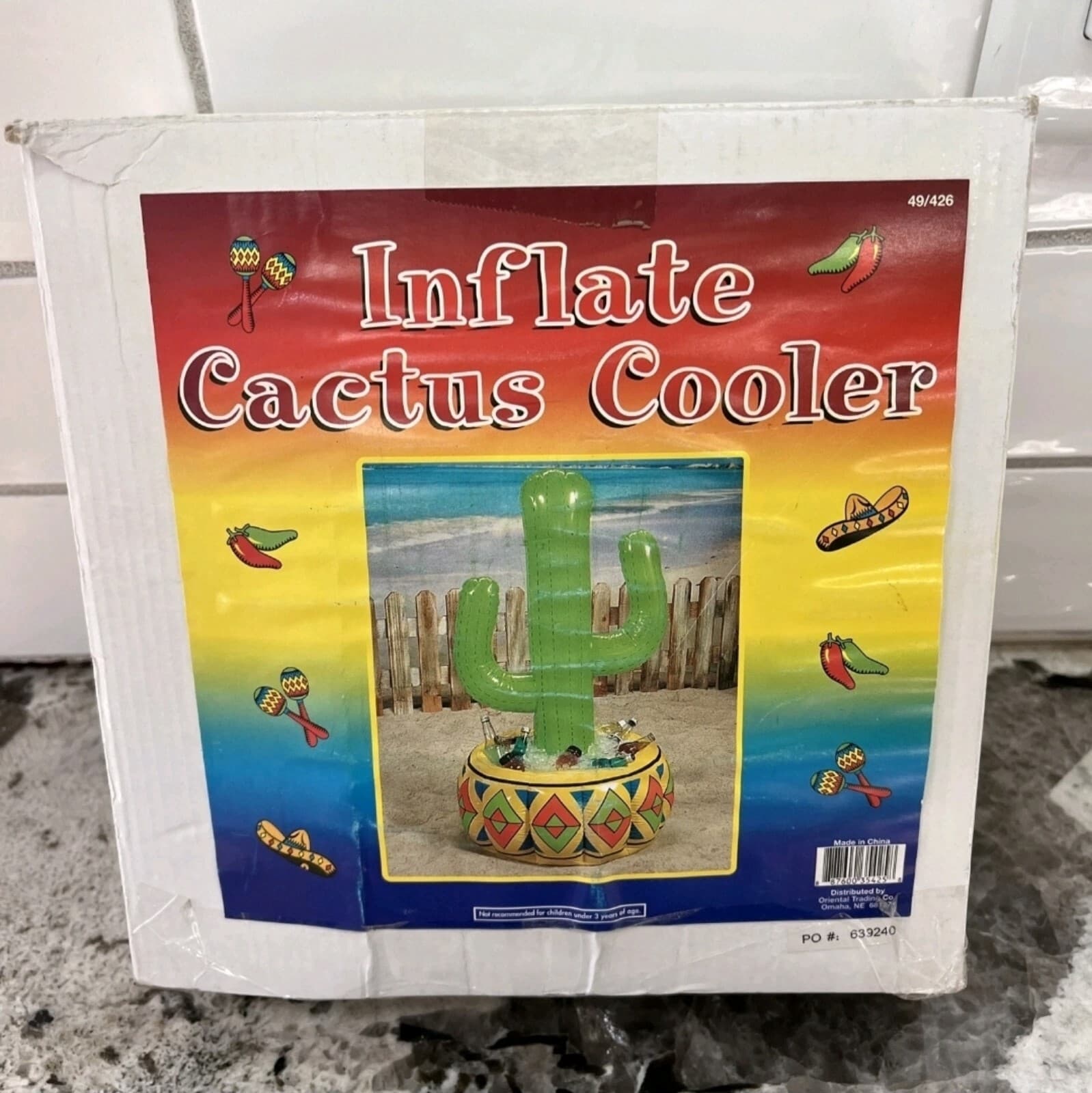 Inflatable Cactus Cooler 36in - Image 1
