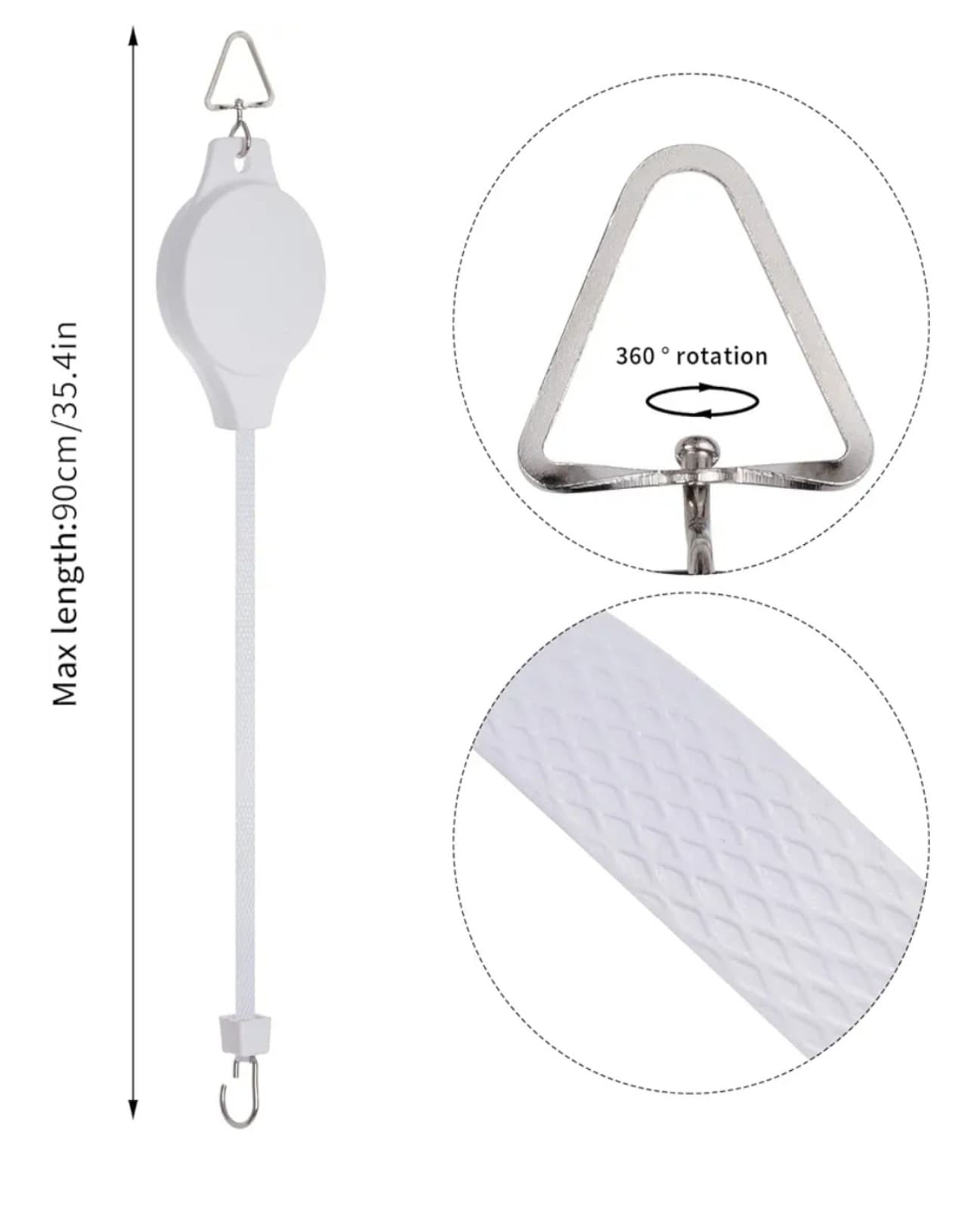 Plant Pulley Retractable Hanger 2pk - Thumbnail 4