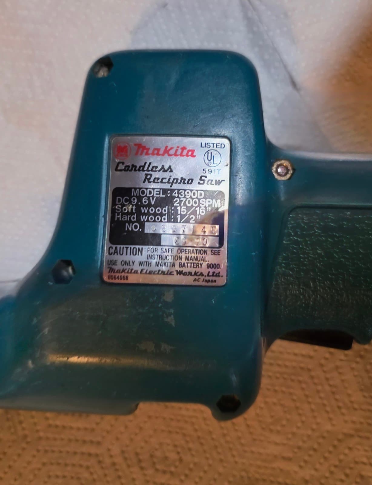 Makita 4390D Reciprocating Saw Bare Tool - Thumbnail 4