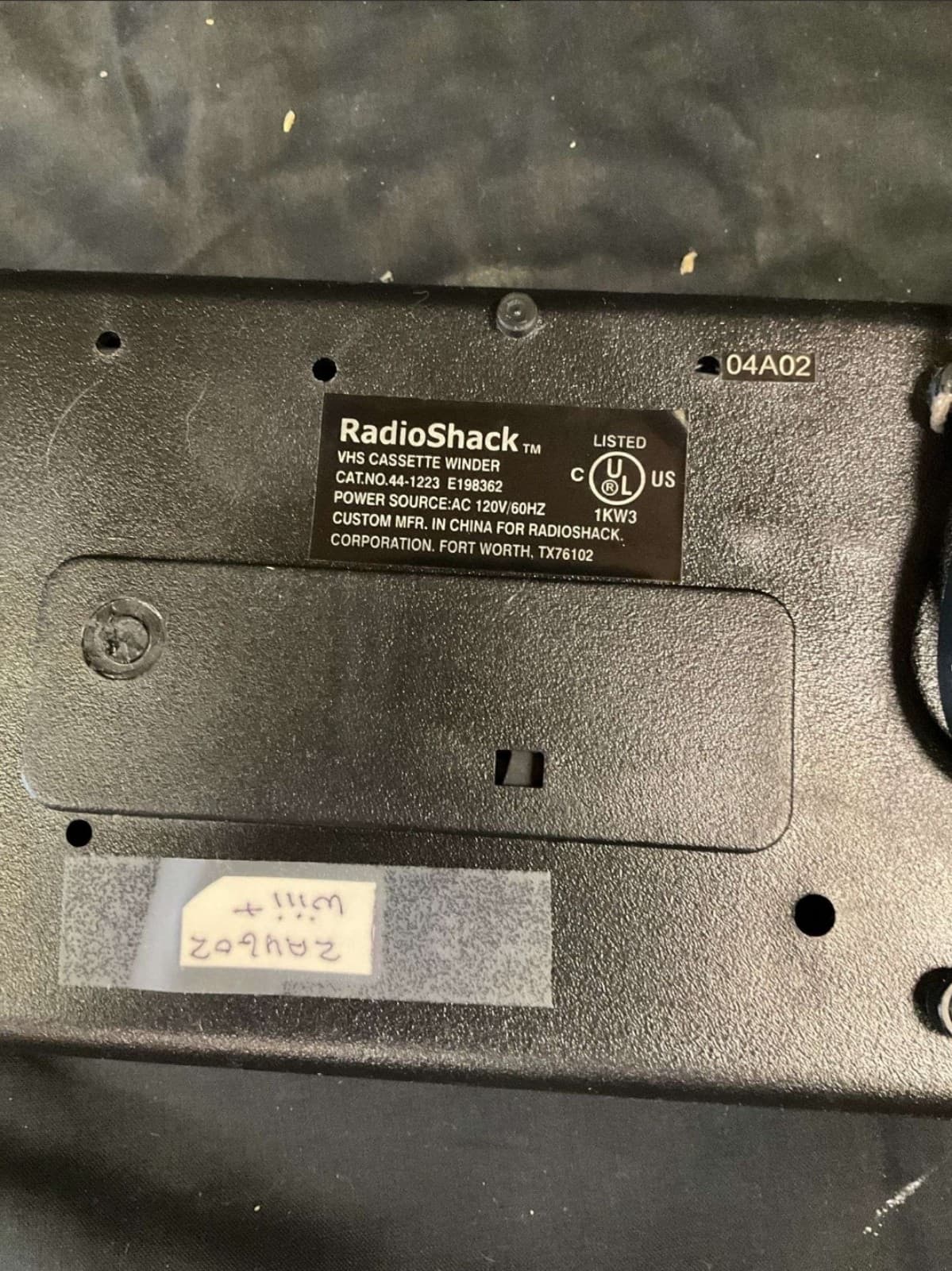 RadioShack VHS rewinder - Thumbnail 3