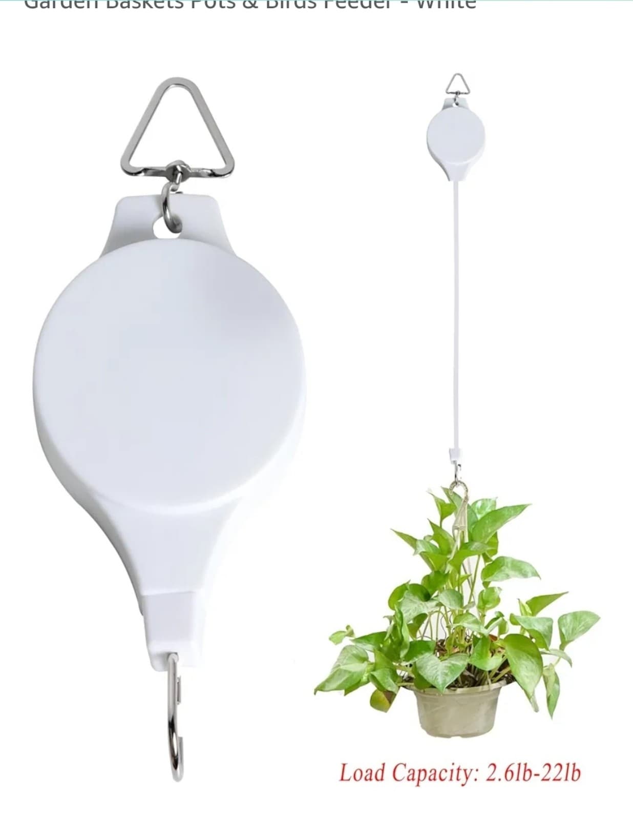 Plant Pulley Retractable Hanger 2pk - Thumbnail 5