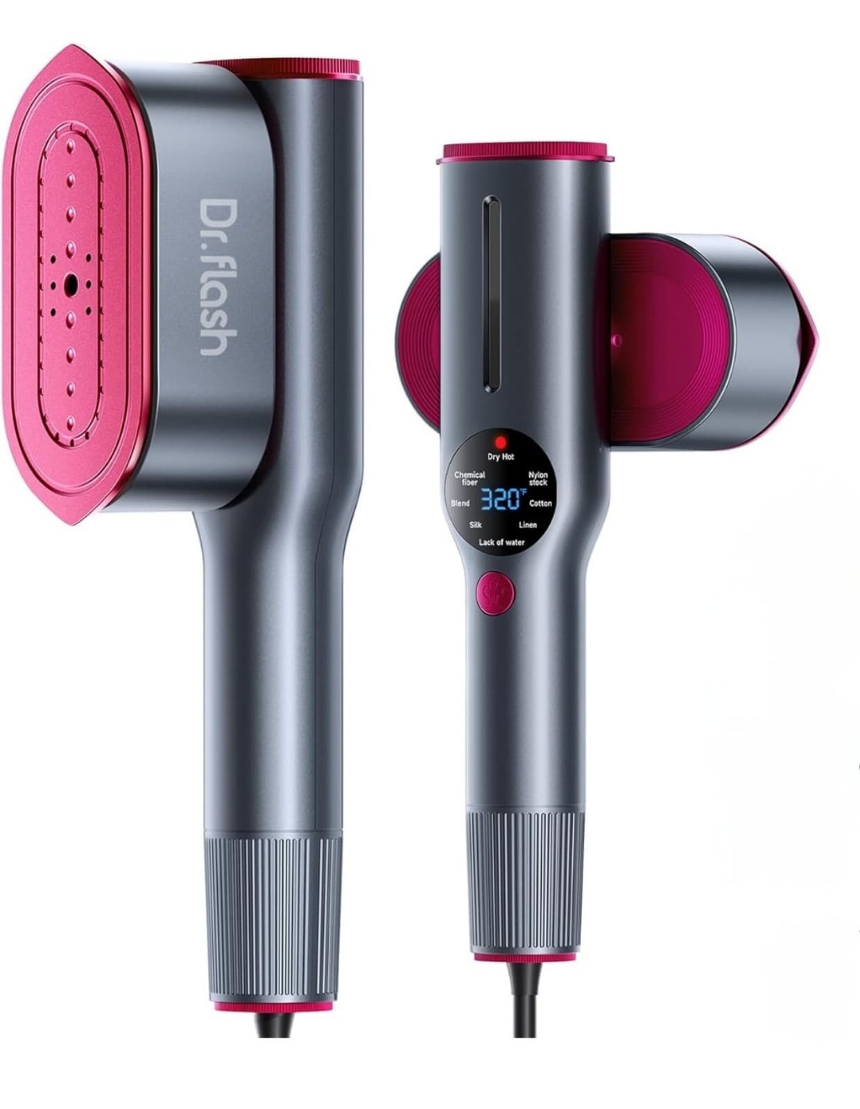 DRFLASH 2-in-1 Steamer & Iron for Clothes,15s Fast Heat-up 1200W Portable Handhe - Image 1