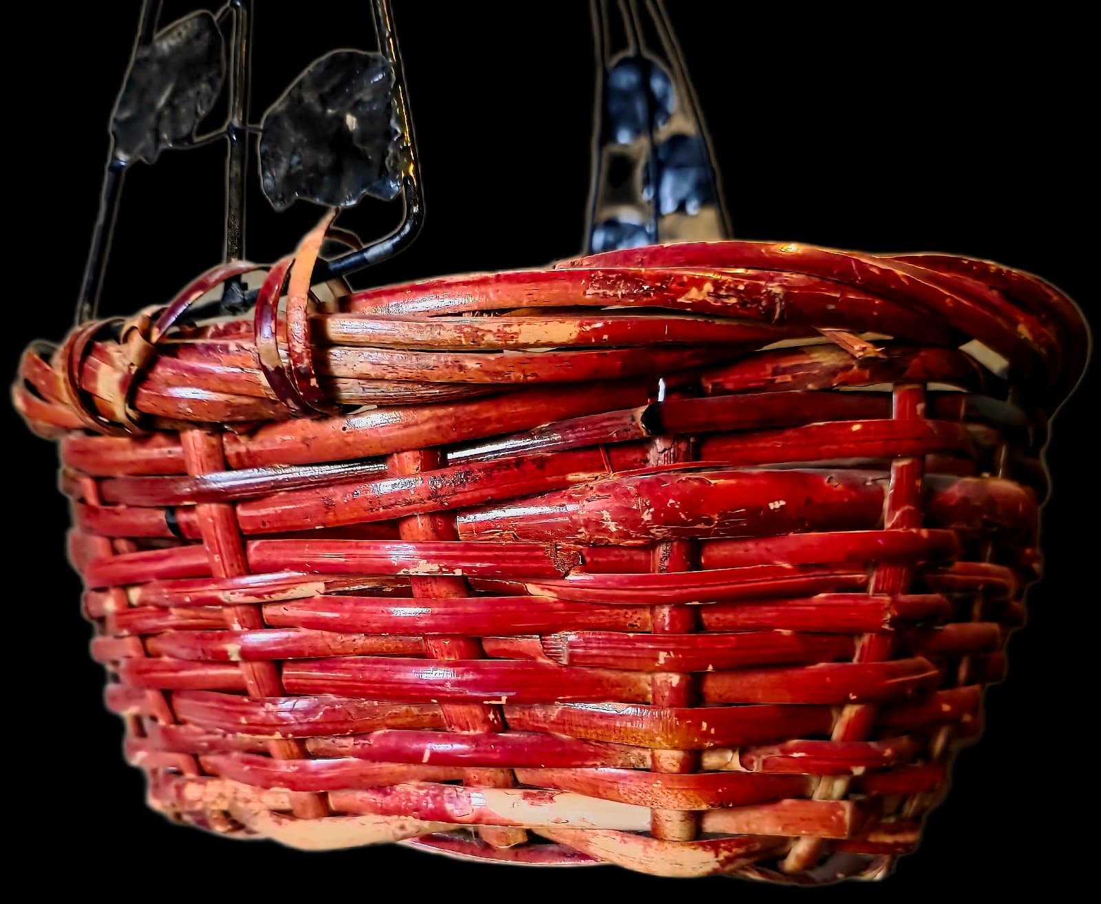 Basket Vintage Wicker Basket - Thumbnail 4