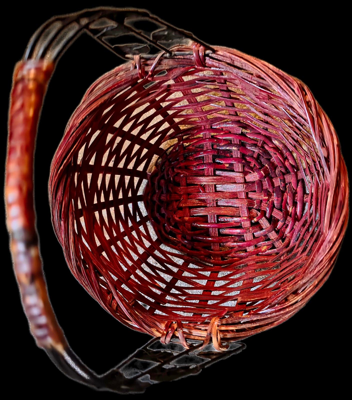 Basket Vintage Wicker Basket - Thumbnail 5