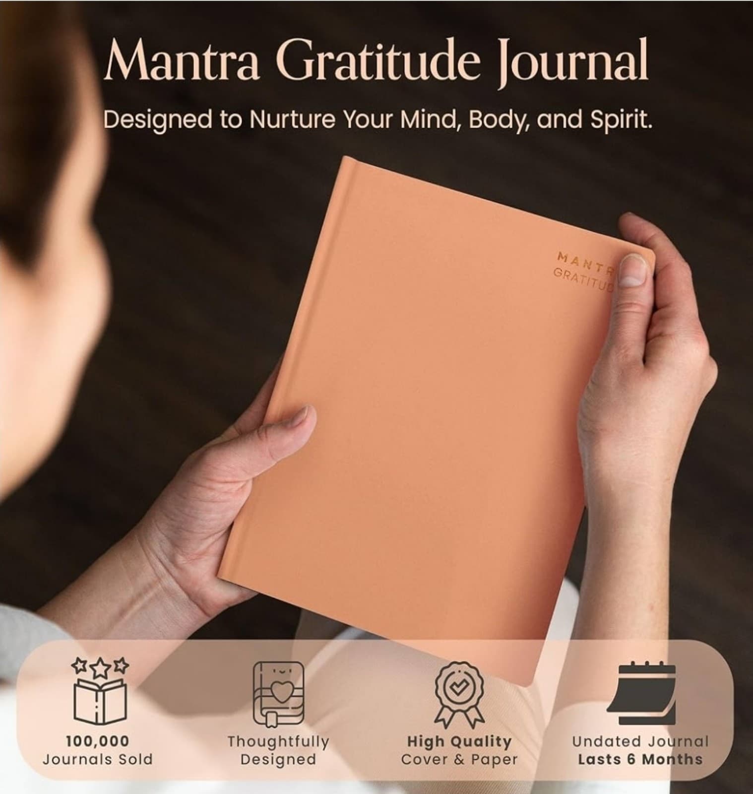 Gratitude Journal For Women & Men - Mental Health, Self Love & Self Care Journal - Thumbnail 6