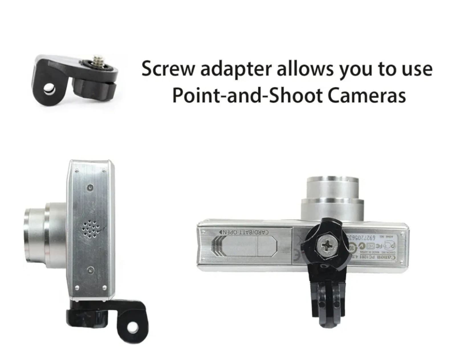 Action Mount® Universal Conversion Adapter for Sport Camera Mounts, w/camera Scr - Image 1