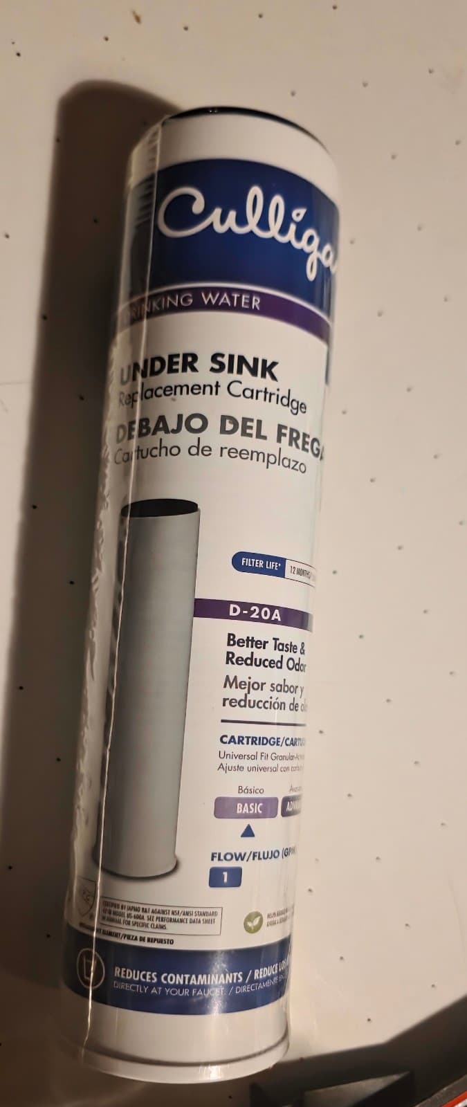 Culligan Under Sink Replacement Filter D-20A - Image 1