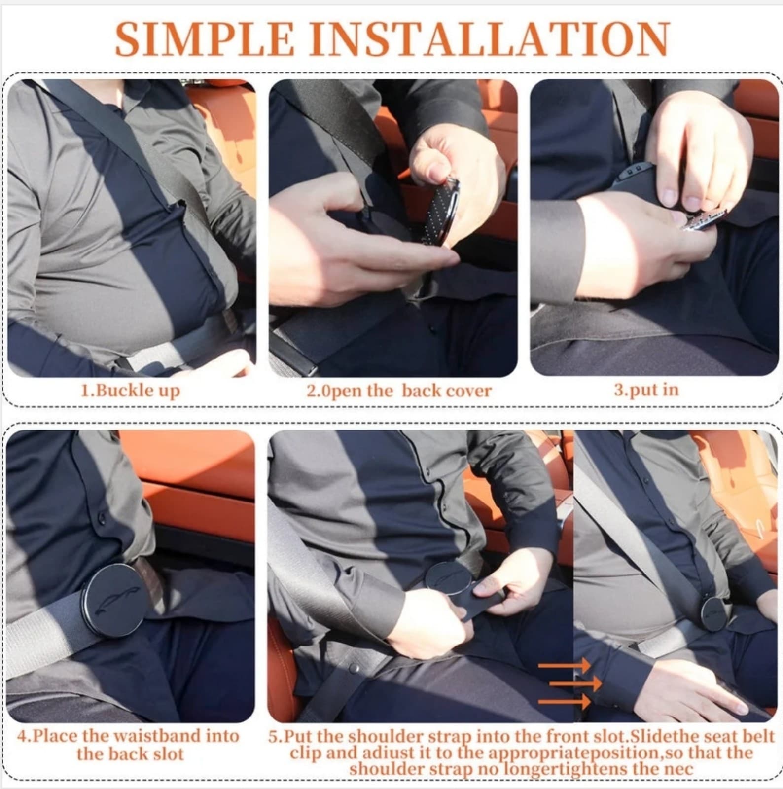 Car Seat Belt Adjuster - Thumbnail 4