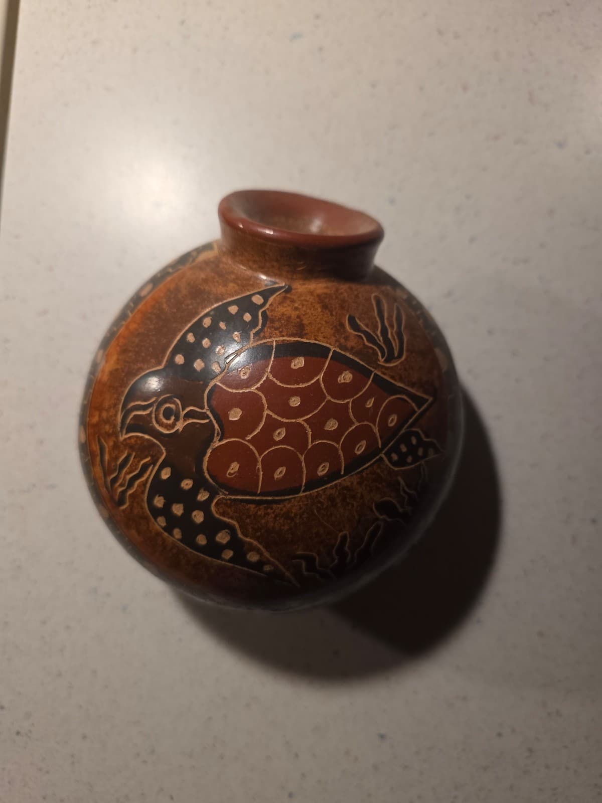 Vintage Costa Rican Turtle Decor - Image 1